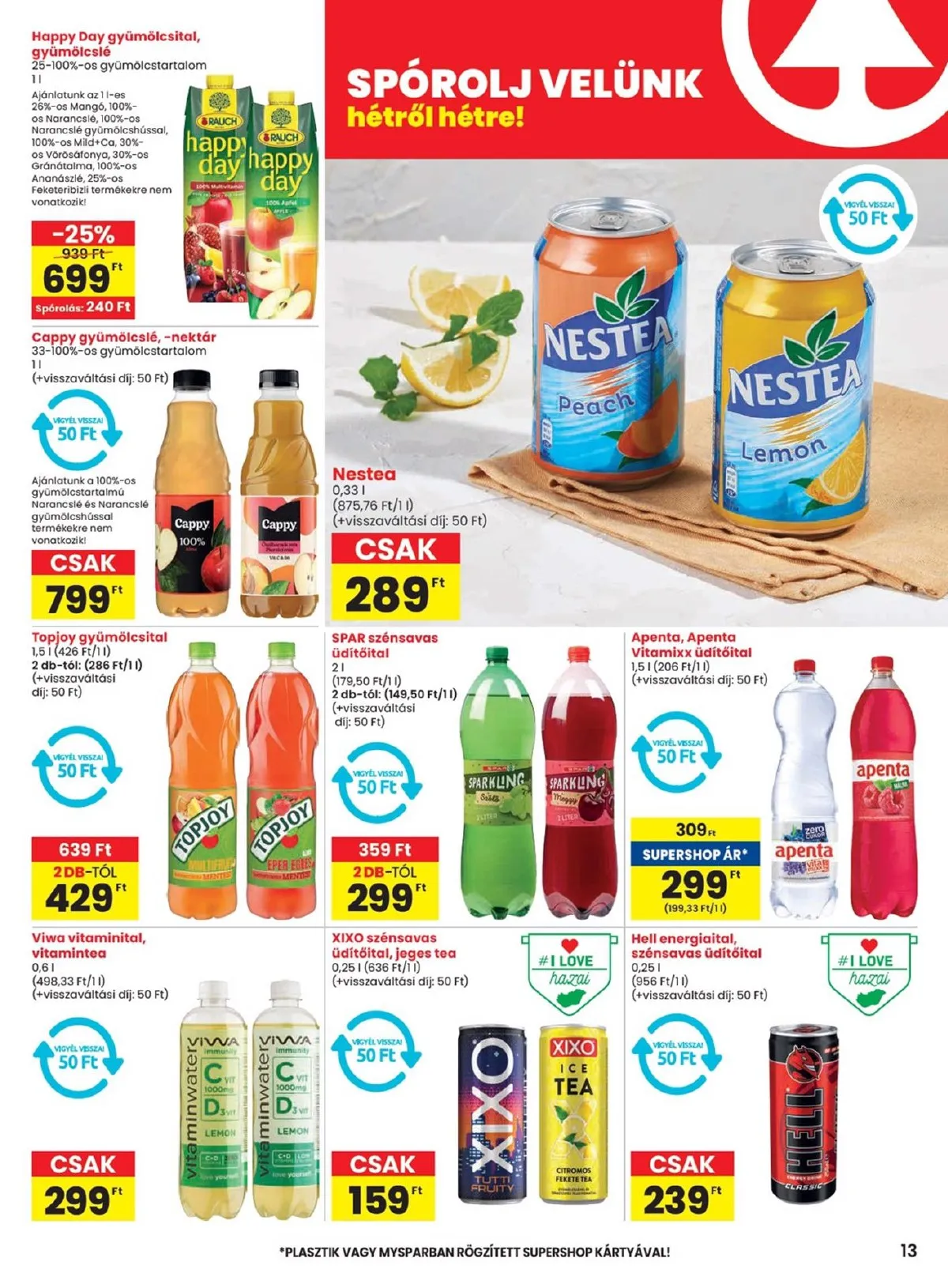 Spar akciós újság 11.07–11.13 – 13. oldal