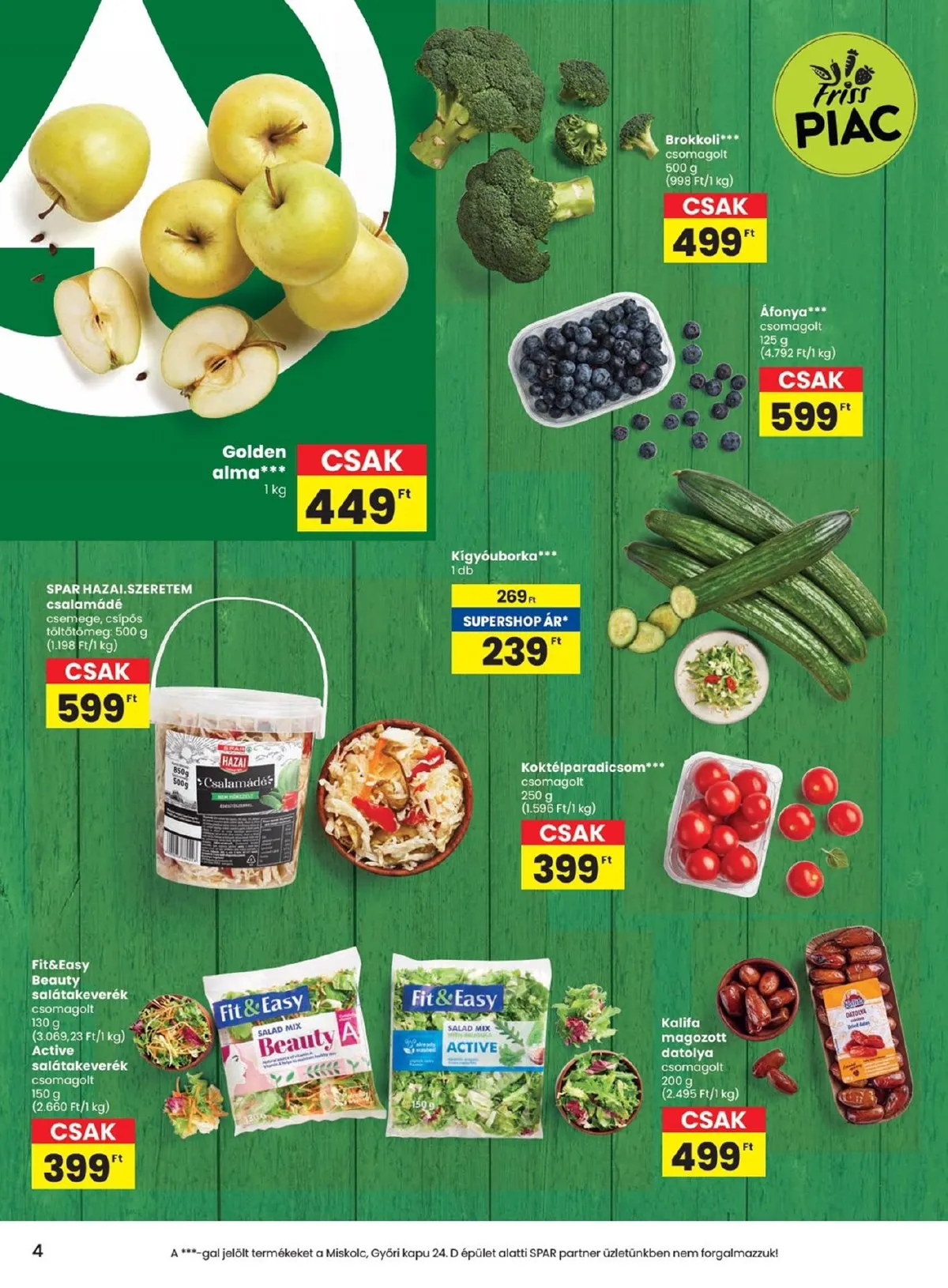 Spar akciós újság 11.07–11.13 – 4. oldal