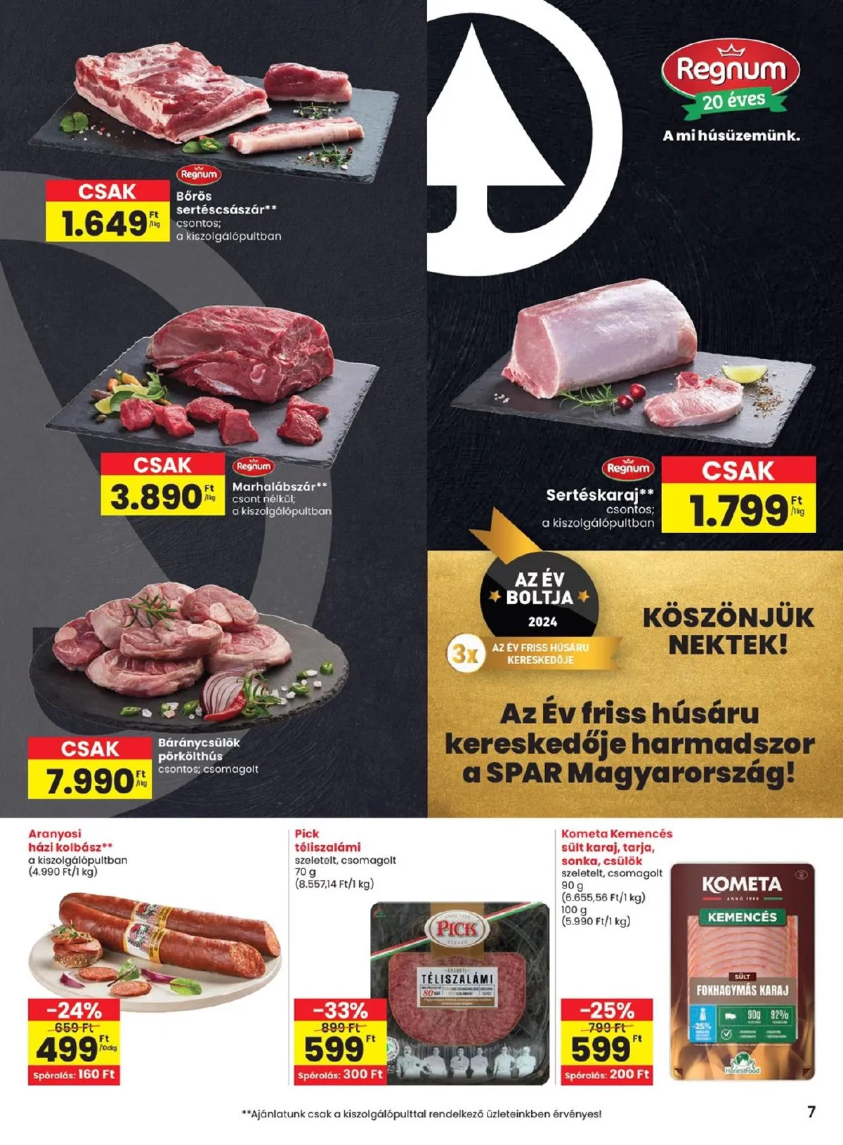 Spar akciós újság 11.07–11.13 – 7. oldal