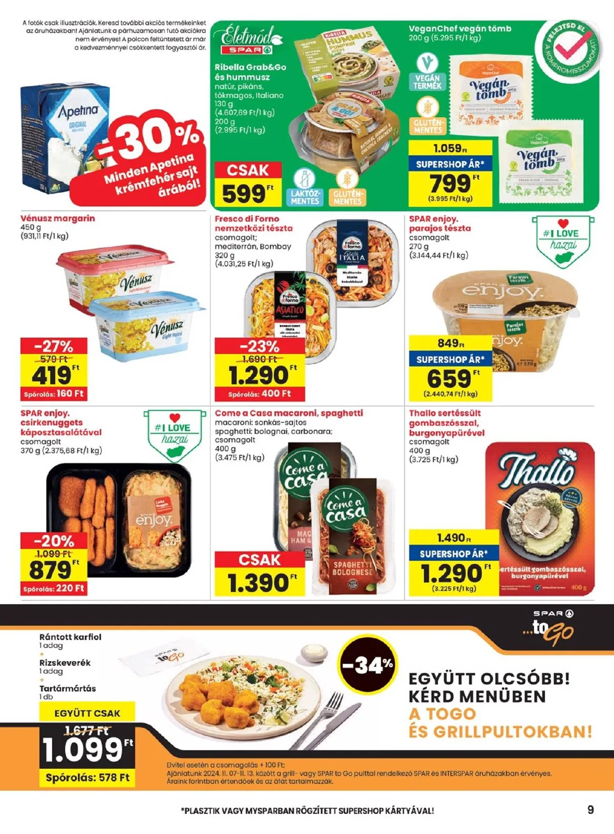 Spar akciós újság 11.07–11.13 – 9. oldal