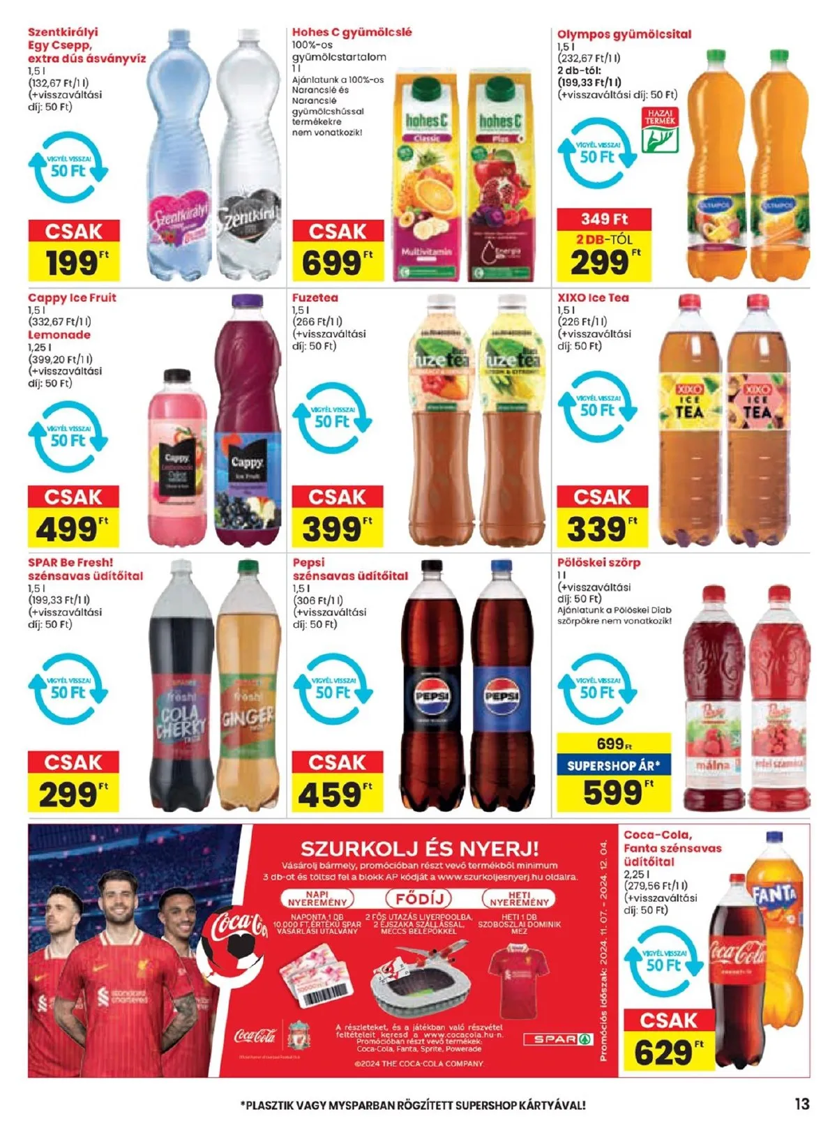 Spar akciós újság 11.14–11.20 – 13. oldal