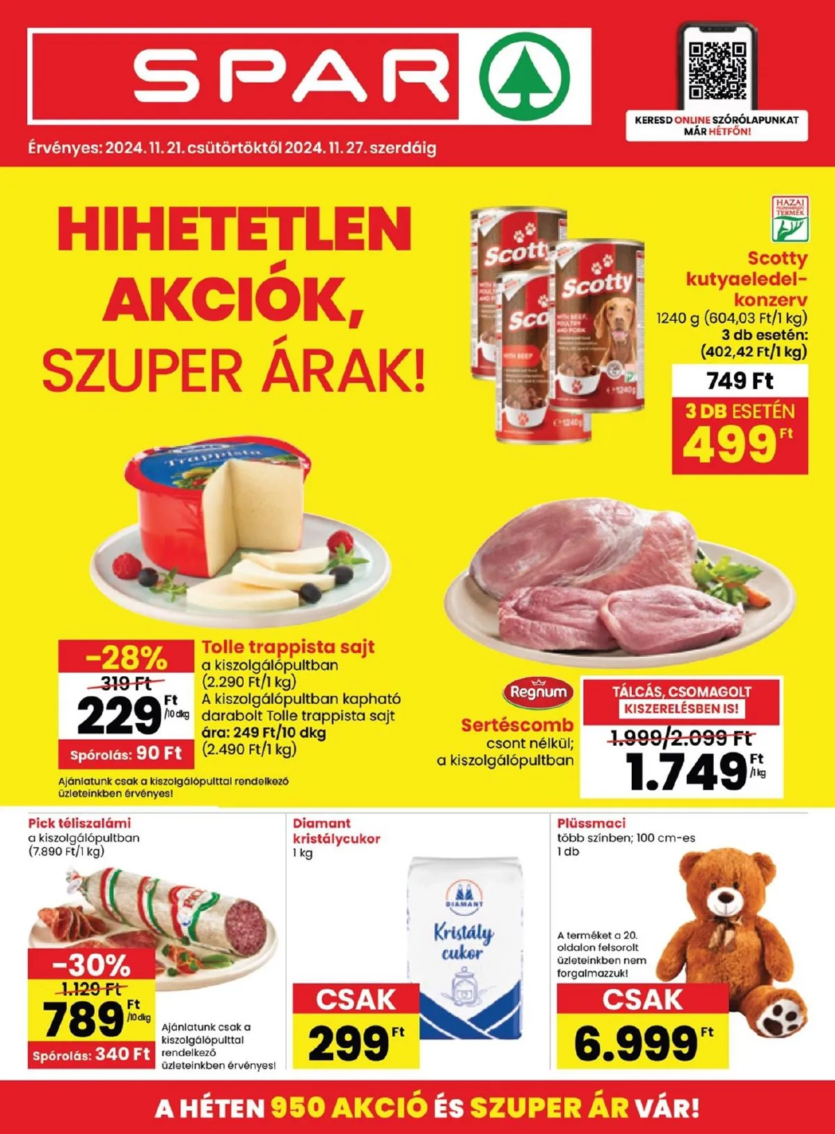 Spar akciós újság 11.21–11.27