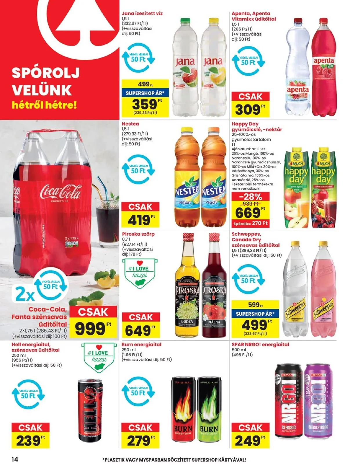 Spar akciós újság 11.21–11.27 – 14. oldal
