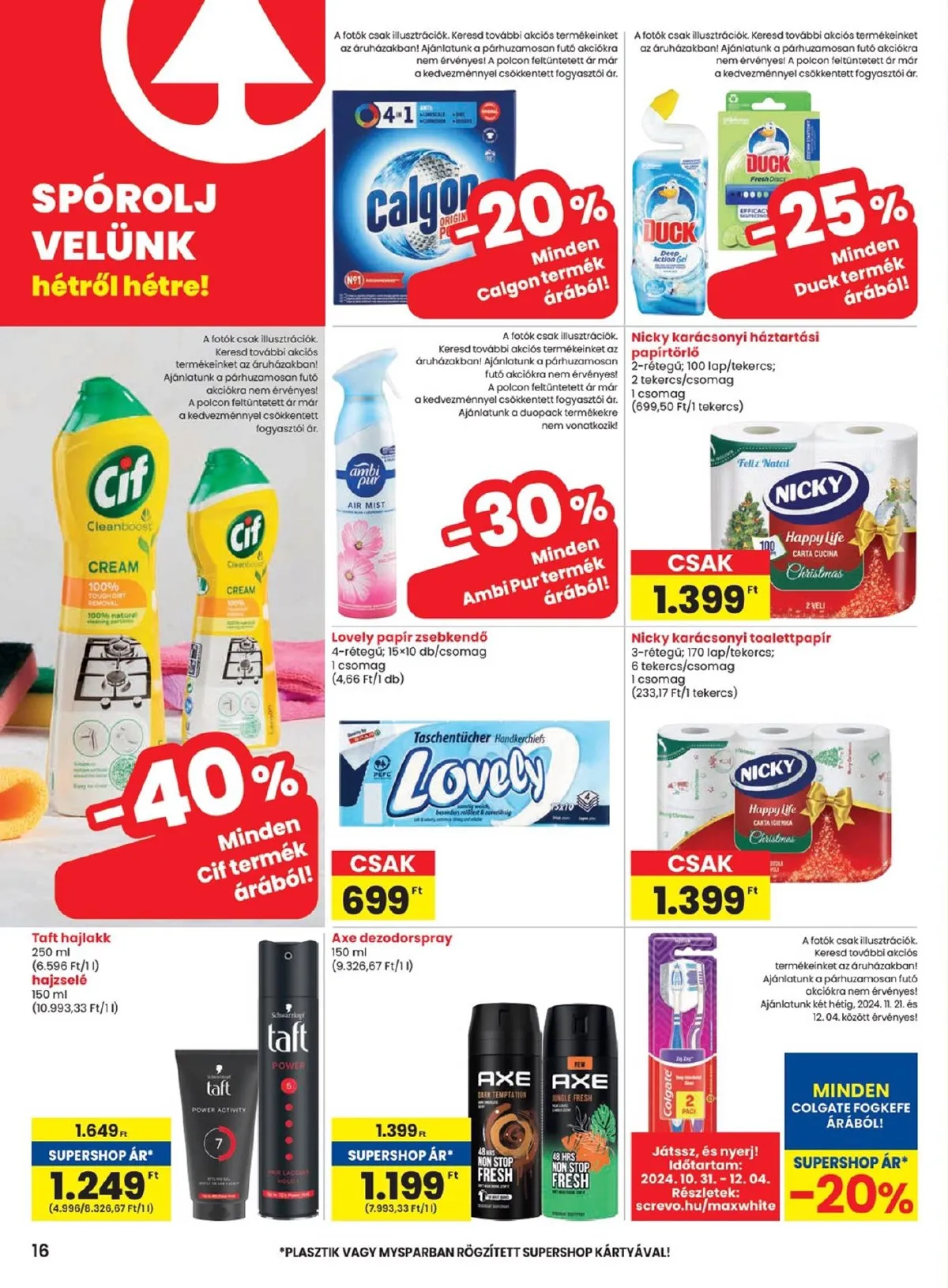Spar akciós újság 11.21–11.27 – 16. oldal