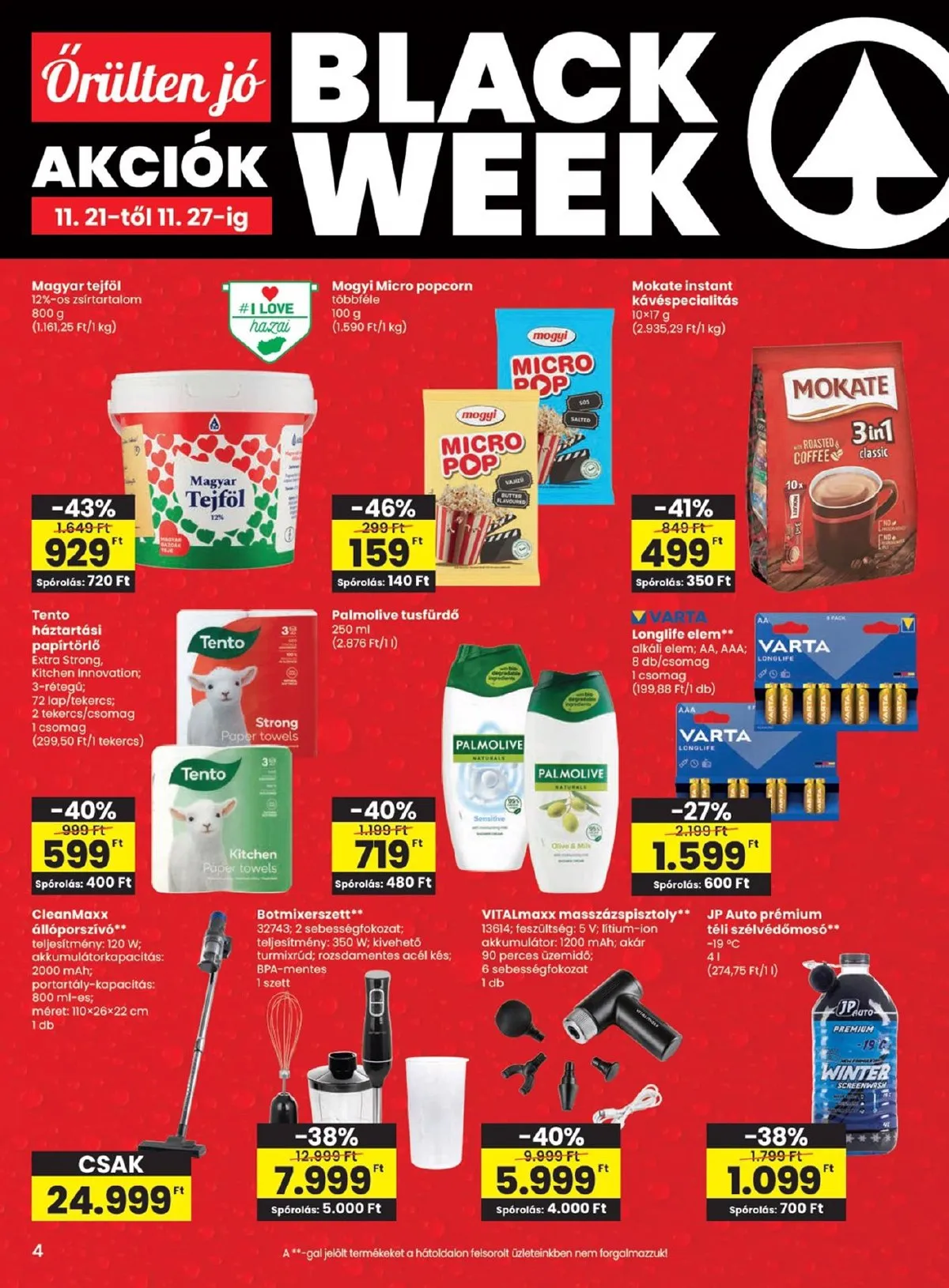 Spar akciós újság 11.21–11.27 – 4. oldal