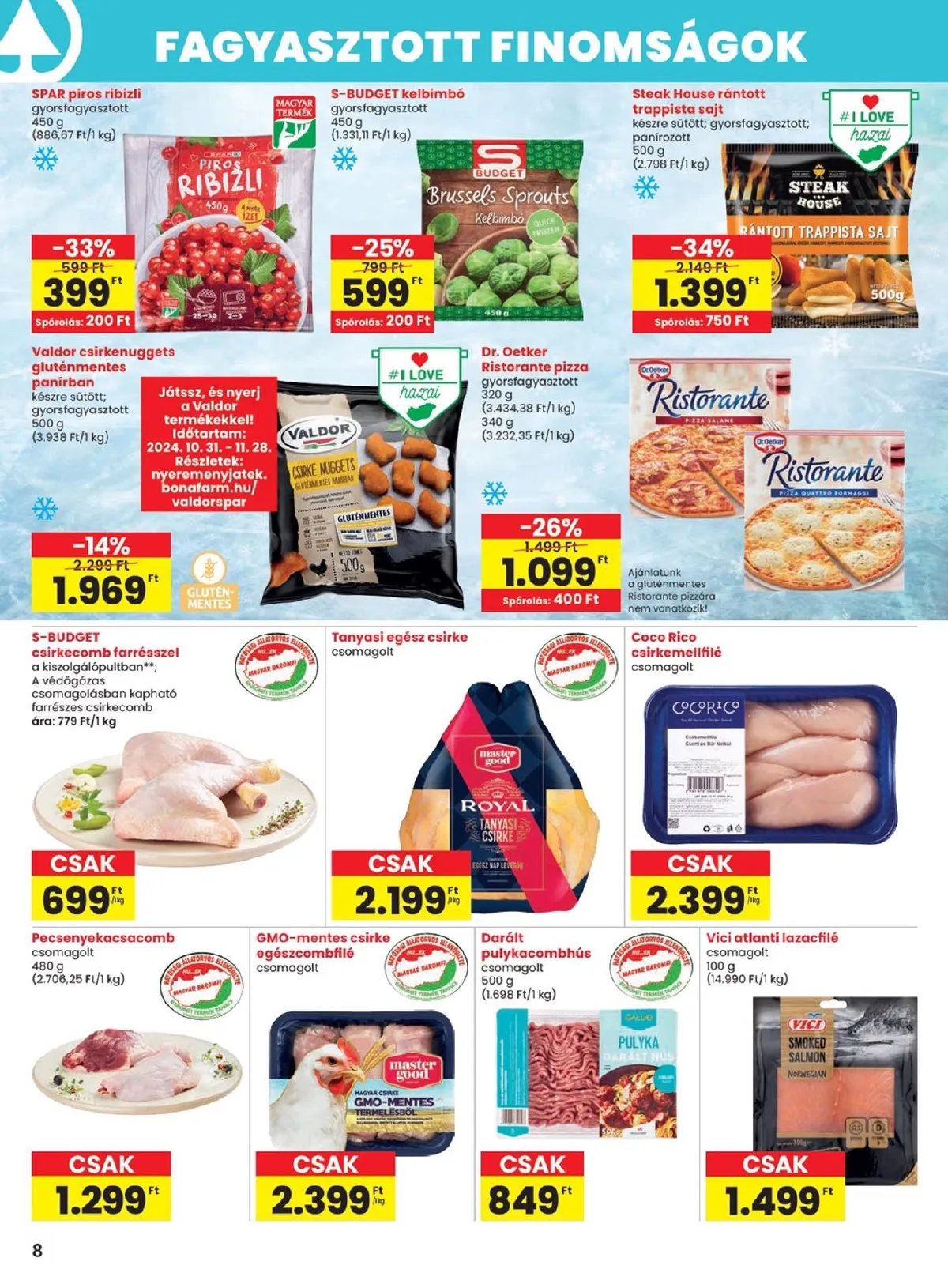 Spar akciós újság 11.21–11.27 – 8. oldal