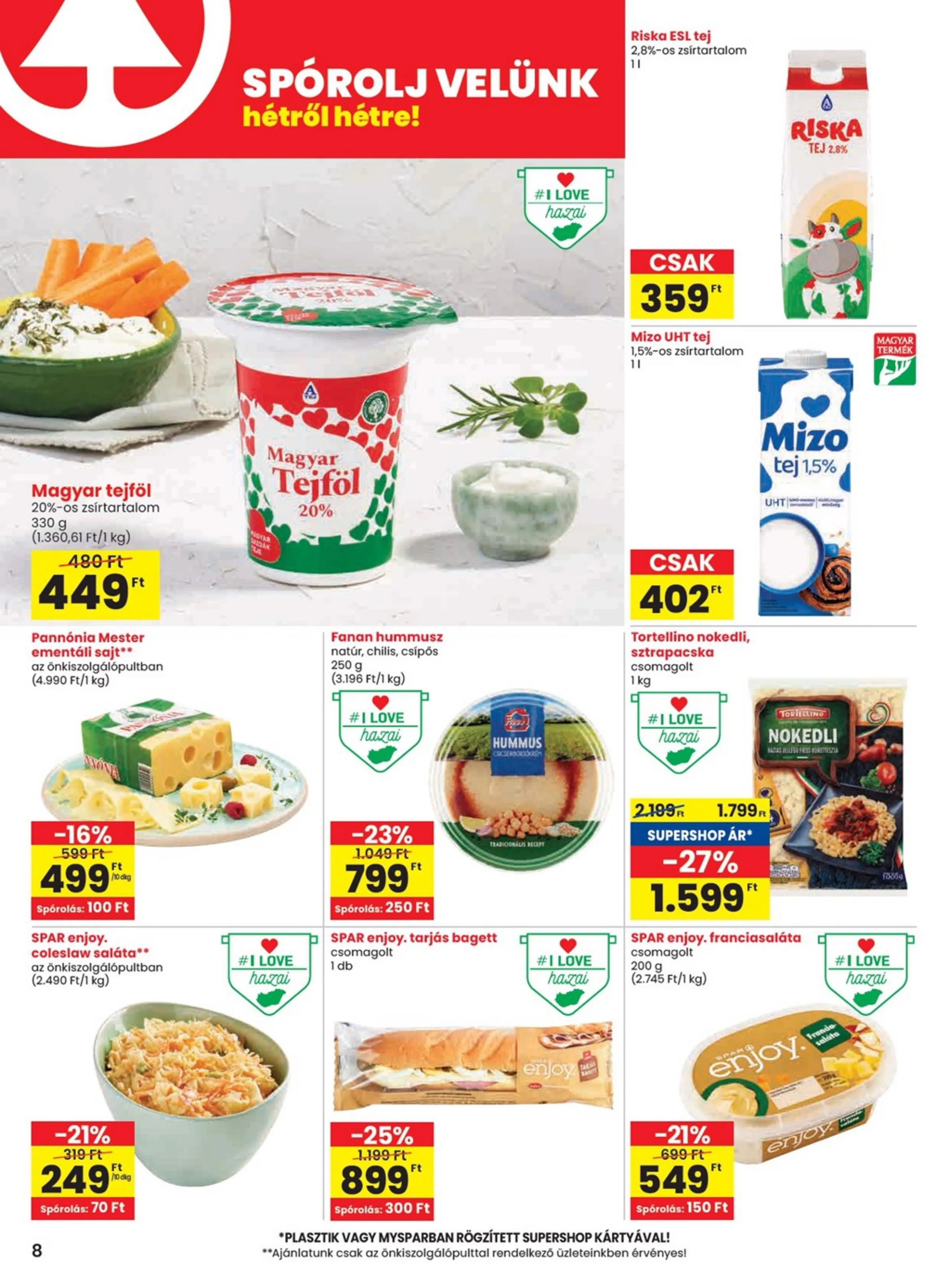 Spar akciós újság 07.03–07.09 – 8. oldal