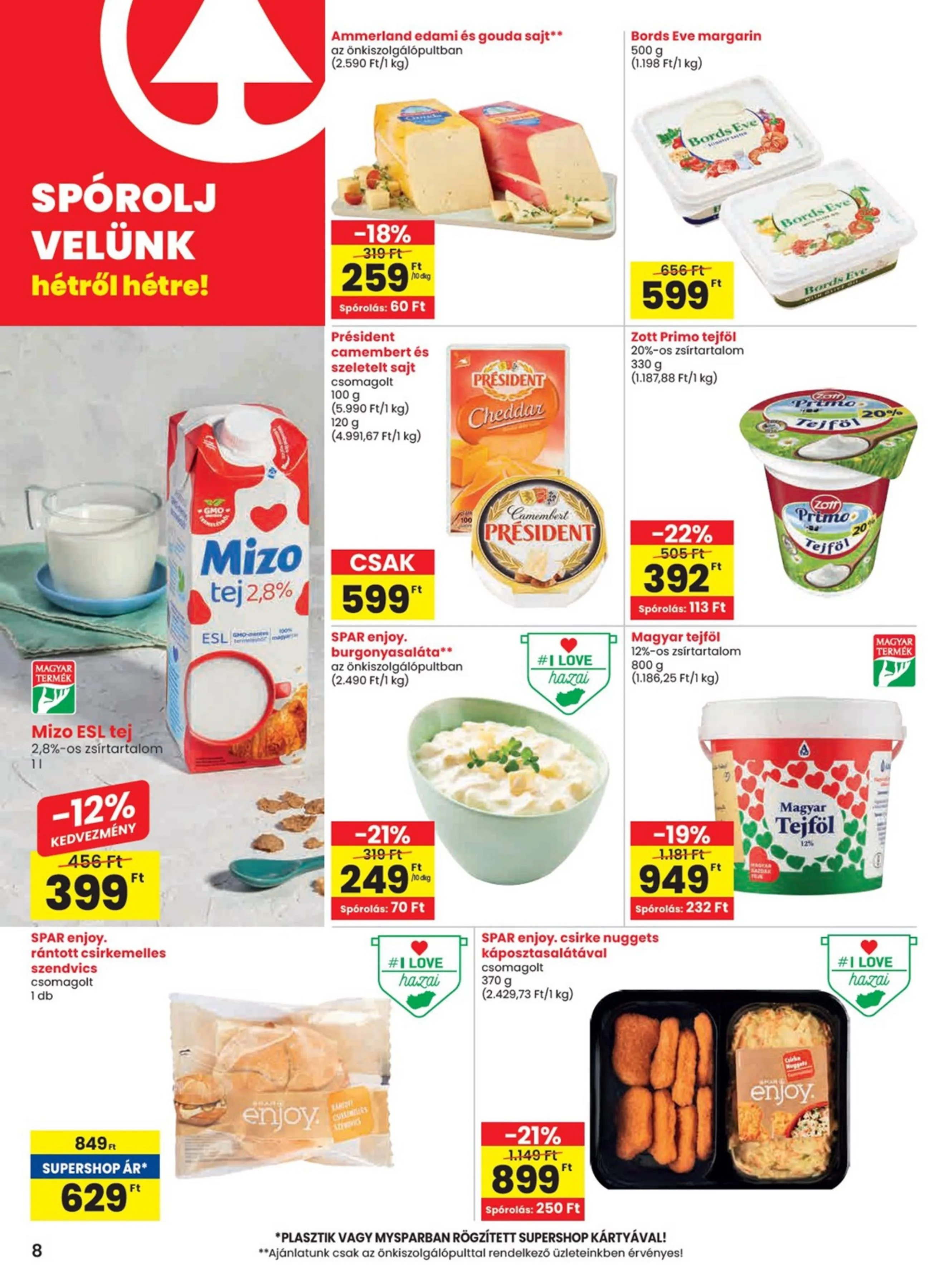 Spar akciós újság 07.10–07.16 – 8. oldal