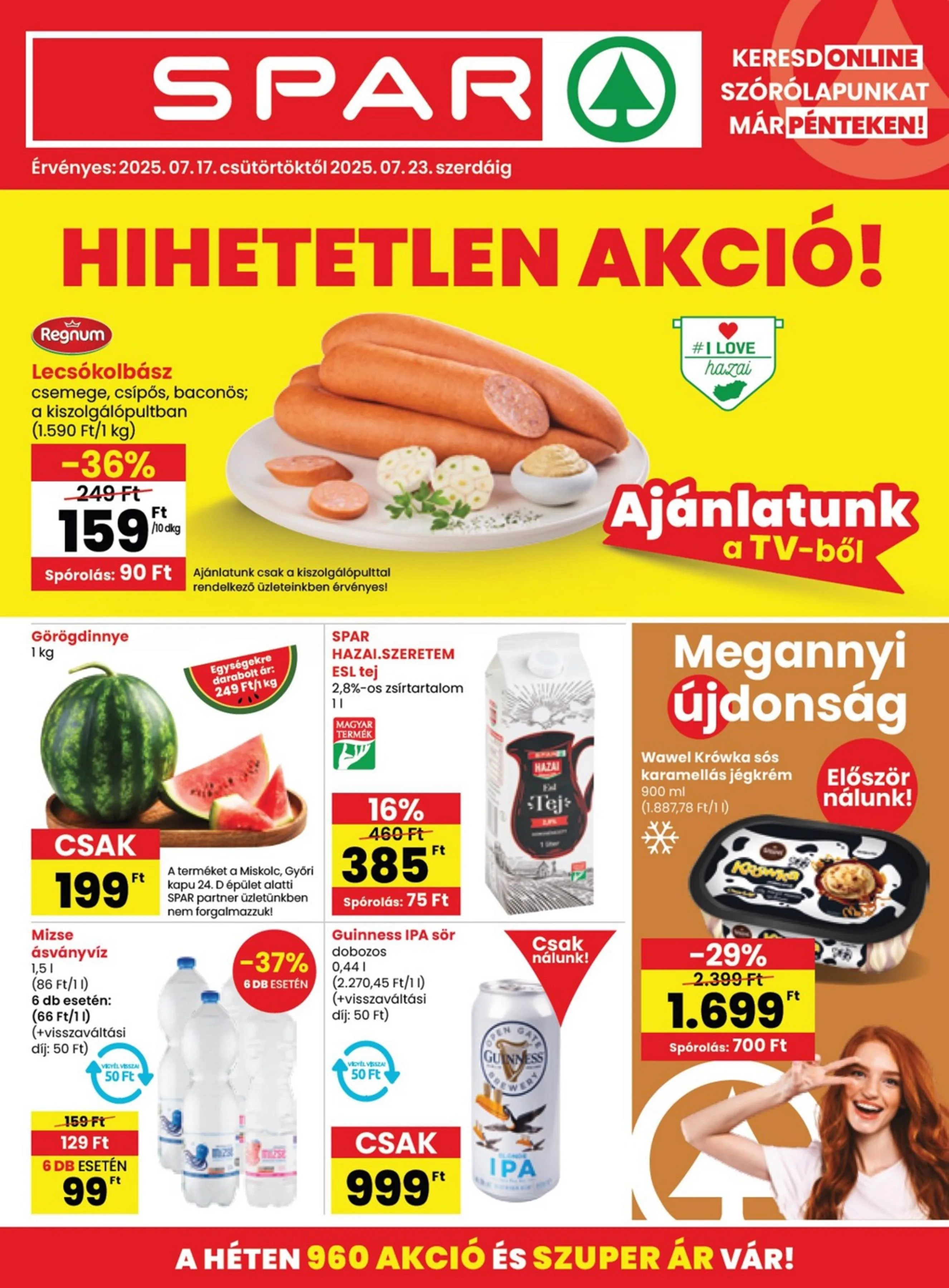 Spar akciós újság 07.17–07.23