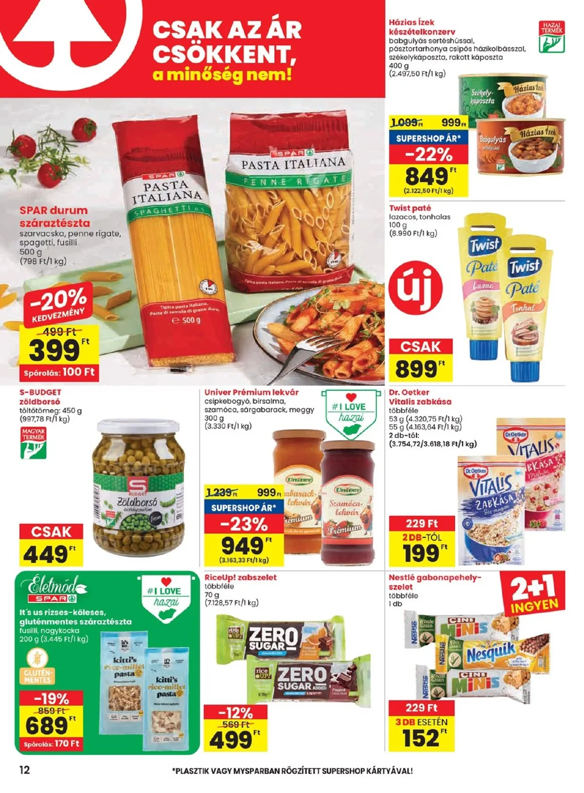 Spar akciós újság 07.24–07.30 – 12. oldal
