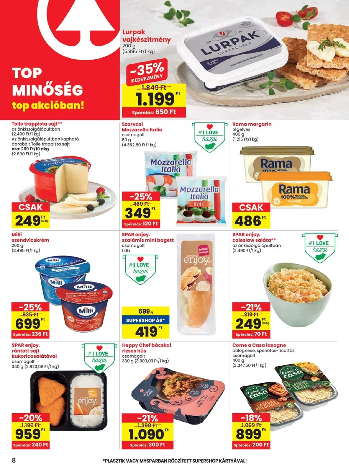 Spar akciós újság 07.24–07.30 – 8. oldal