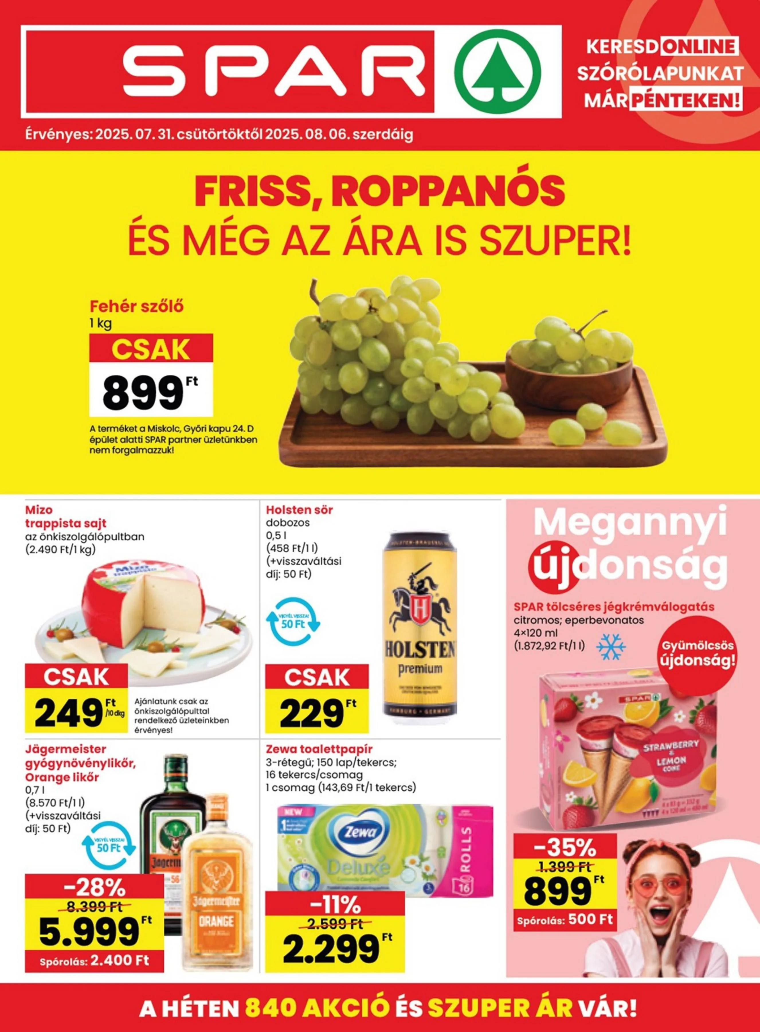 Spar akciós újság 07.31–08.06