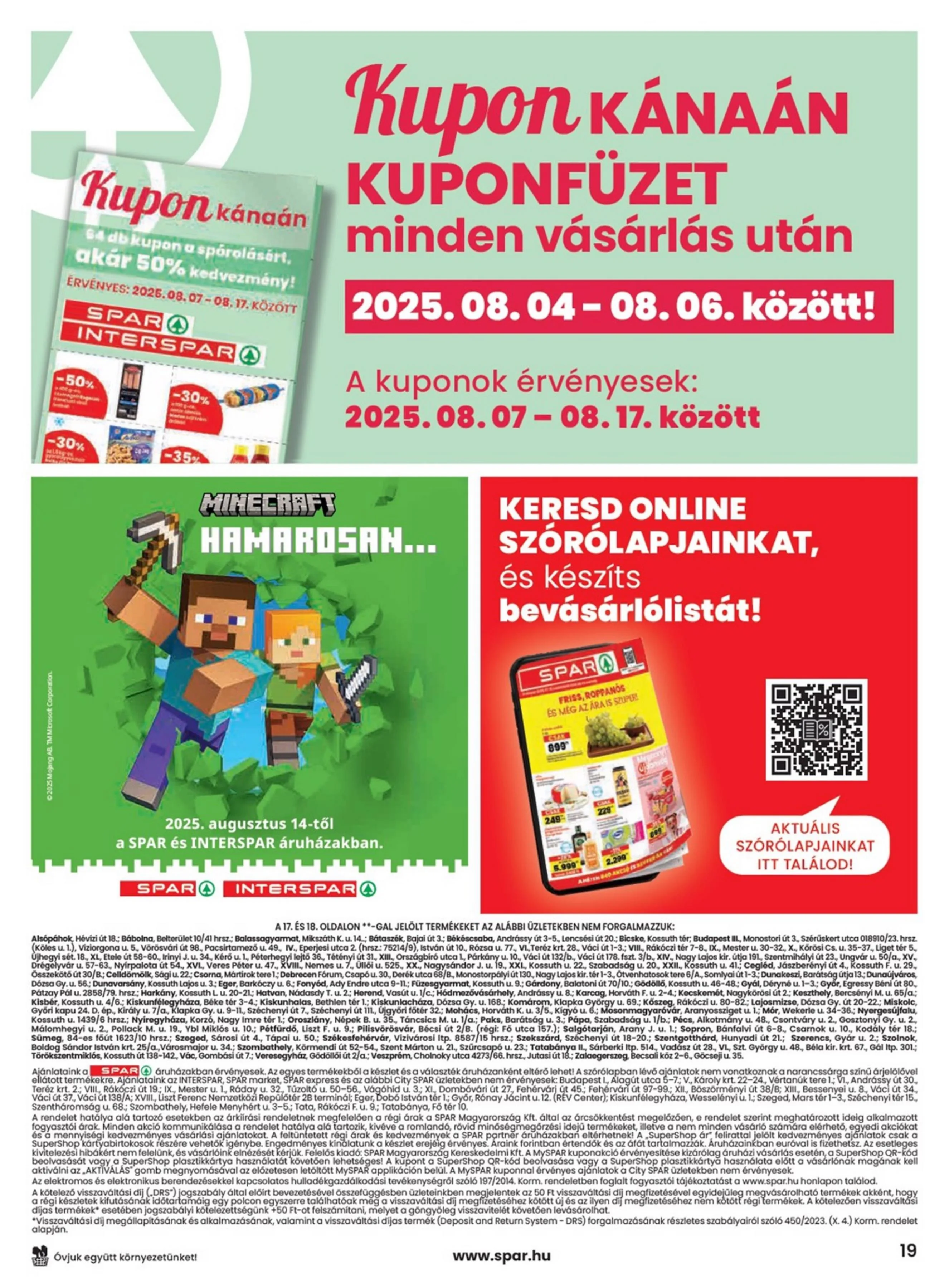 Spar akciós újság 07.31–08.06 – 19. oldal