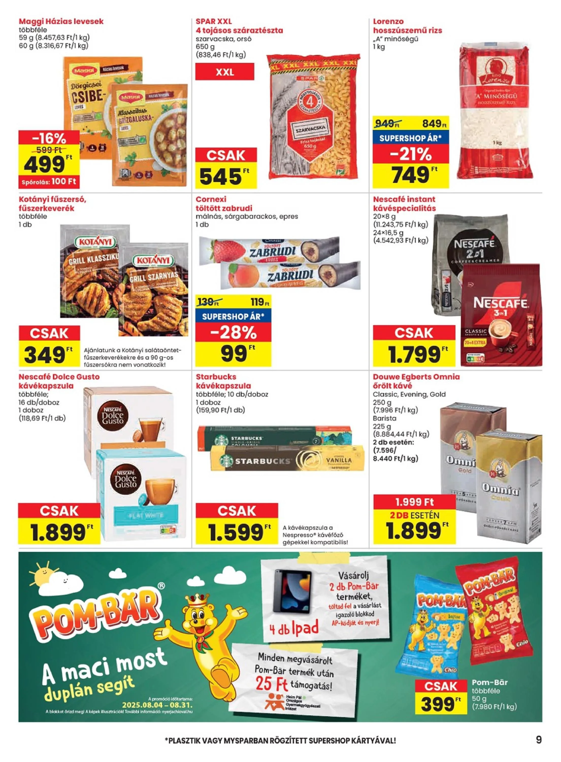 Spar akciós újság 08.07–08.13 – 16. oldal
