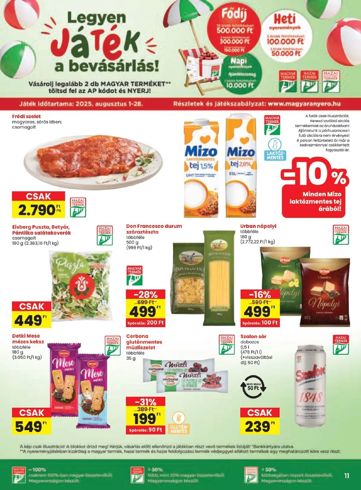 Spar akciós újság 08.14–08.19 – 11. oldal