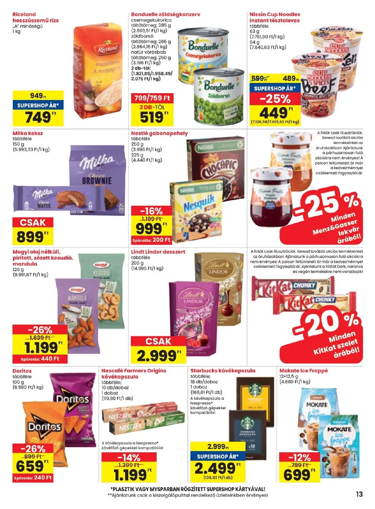 Spar akciós újság 08.14–08.19 – 13. oldal