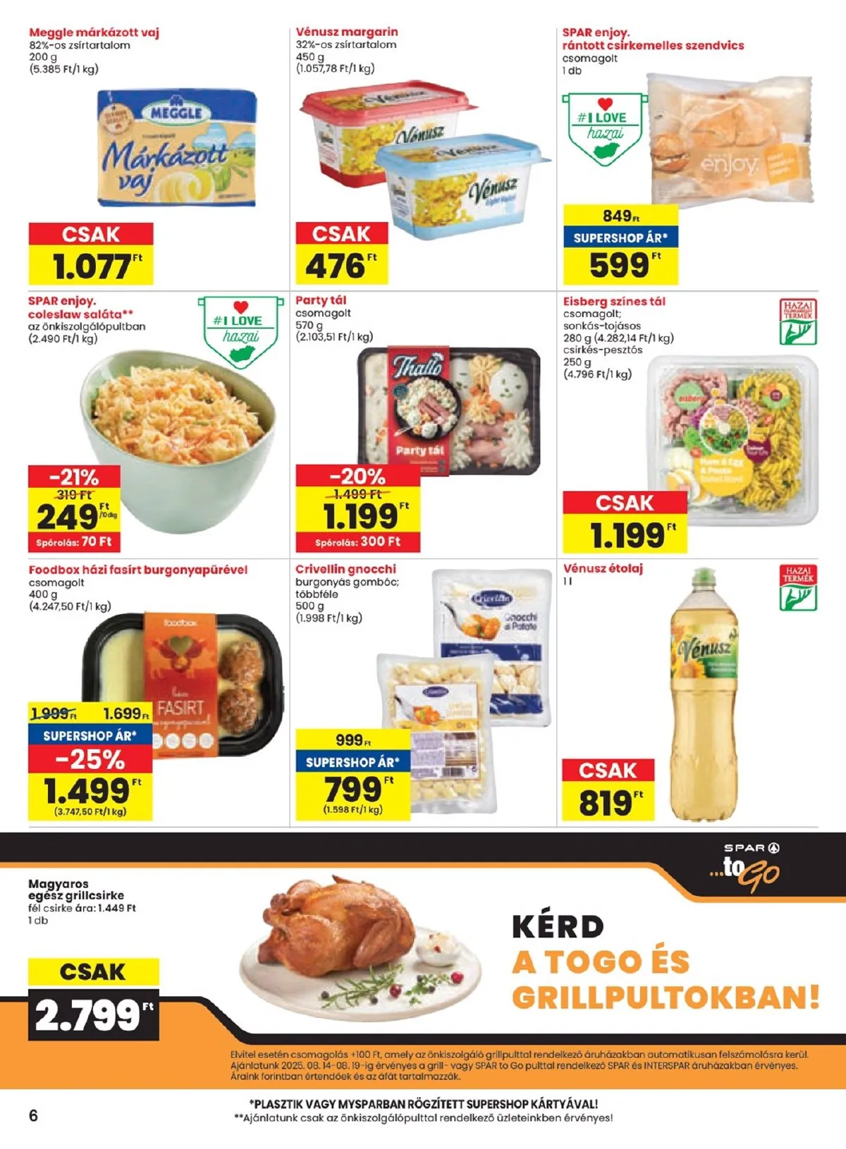 Spar akciós újság 08.14–08.19 – 6. oldal