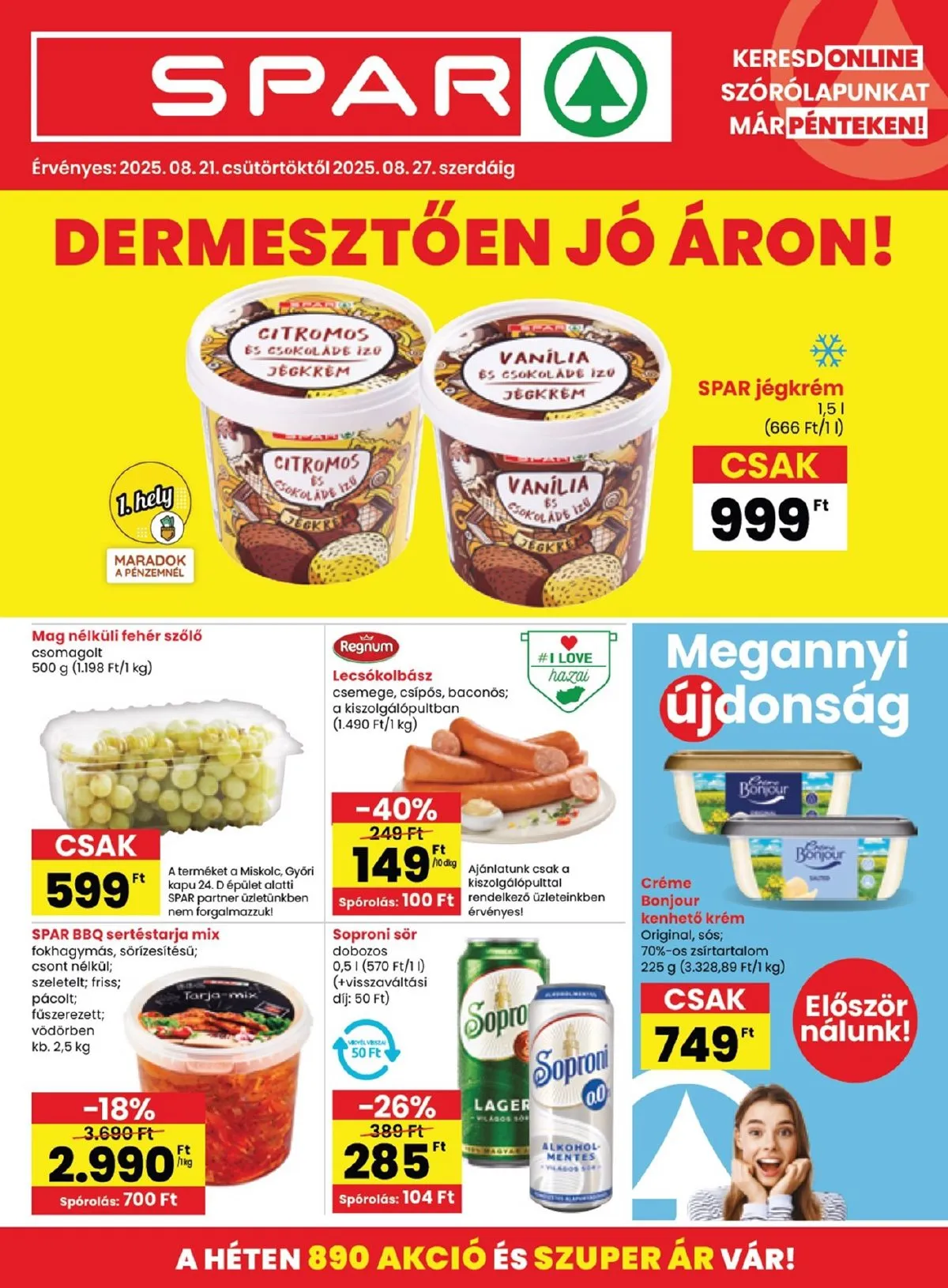 Spar akciós újság 08.21–08.27