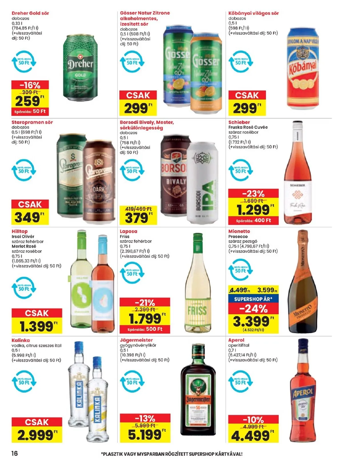 Spar akciós újság 08.21–08.27 – 16. oldal