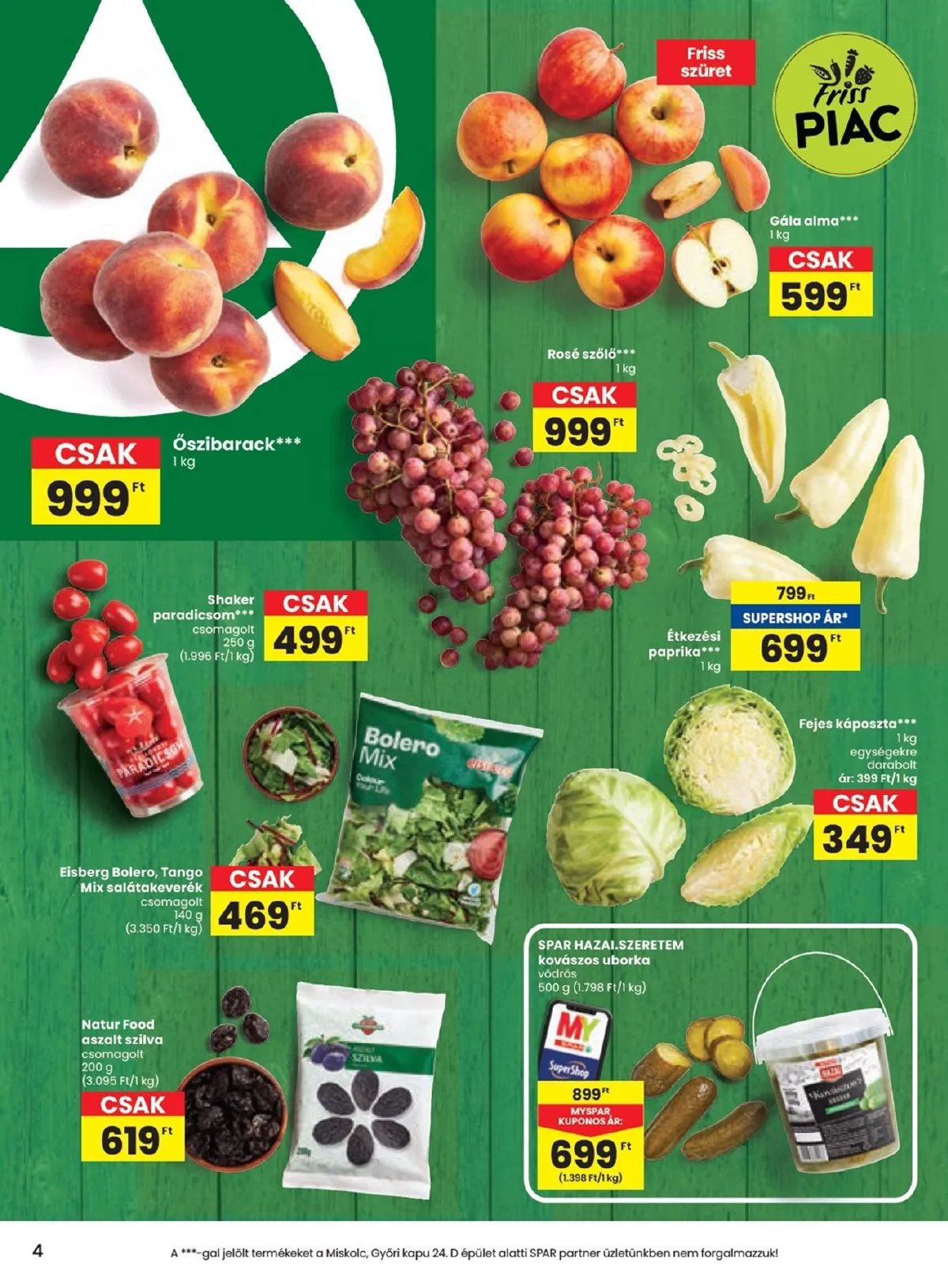 Spar akciós újság 08.21–08.27 – 4. oldal