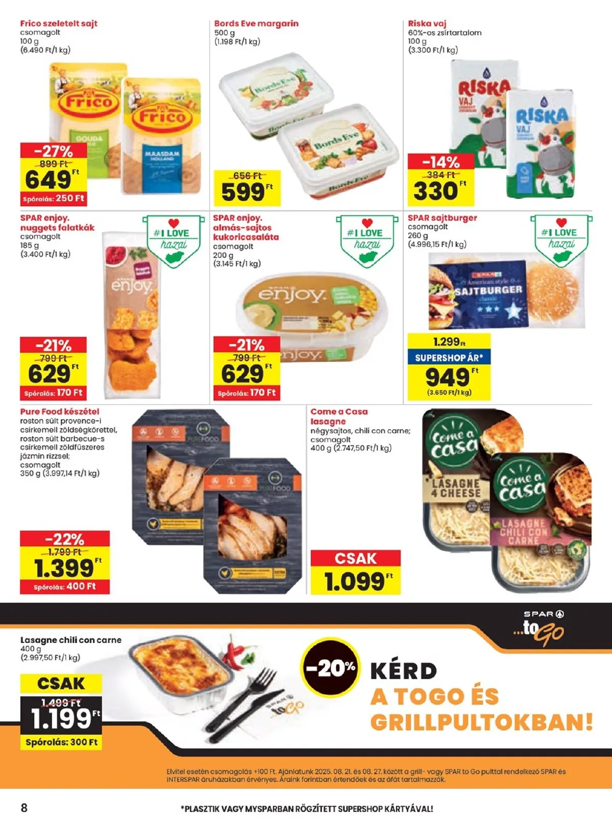 Spar akciós újság 08.21–08.27 – 8. oldal