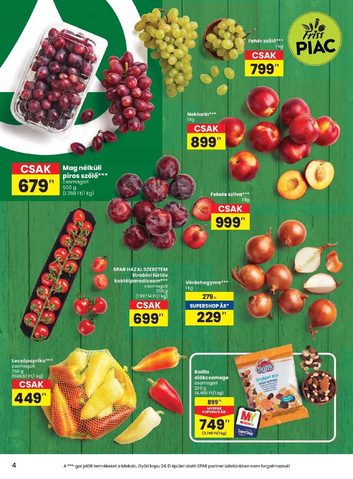 Spar akciós újság 08.28–09.03 – 4. oldal