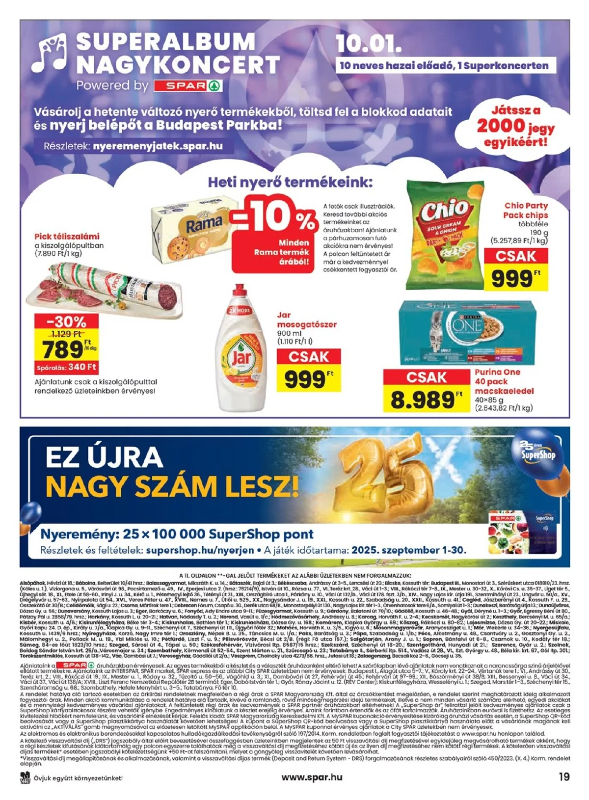 Spar akciós újság 09.11–09.17 – 19. oldal