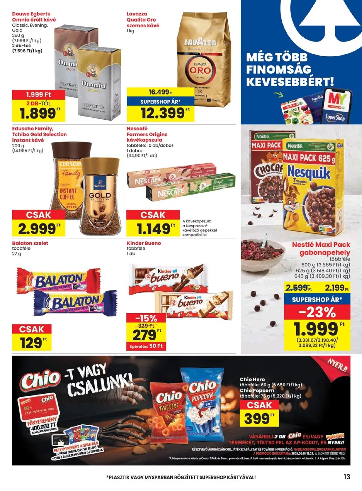 Spar akciós újság 09.18–09.24 – 13. oldal