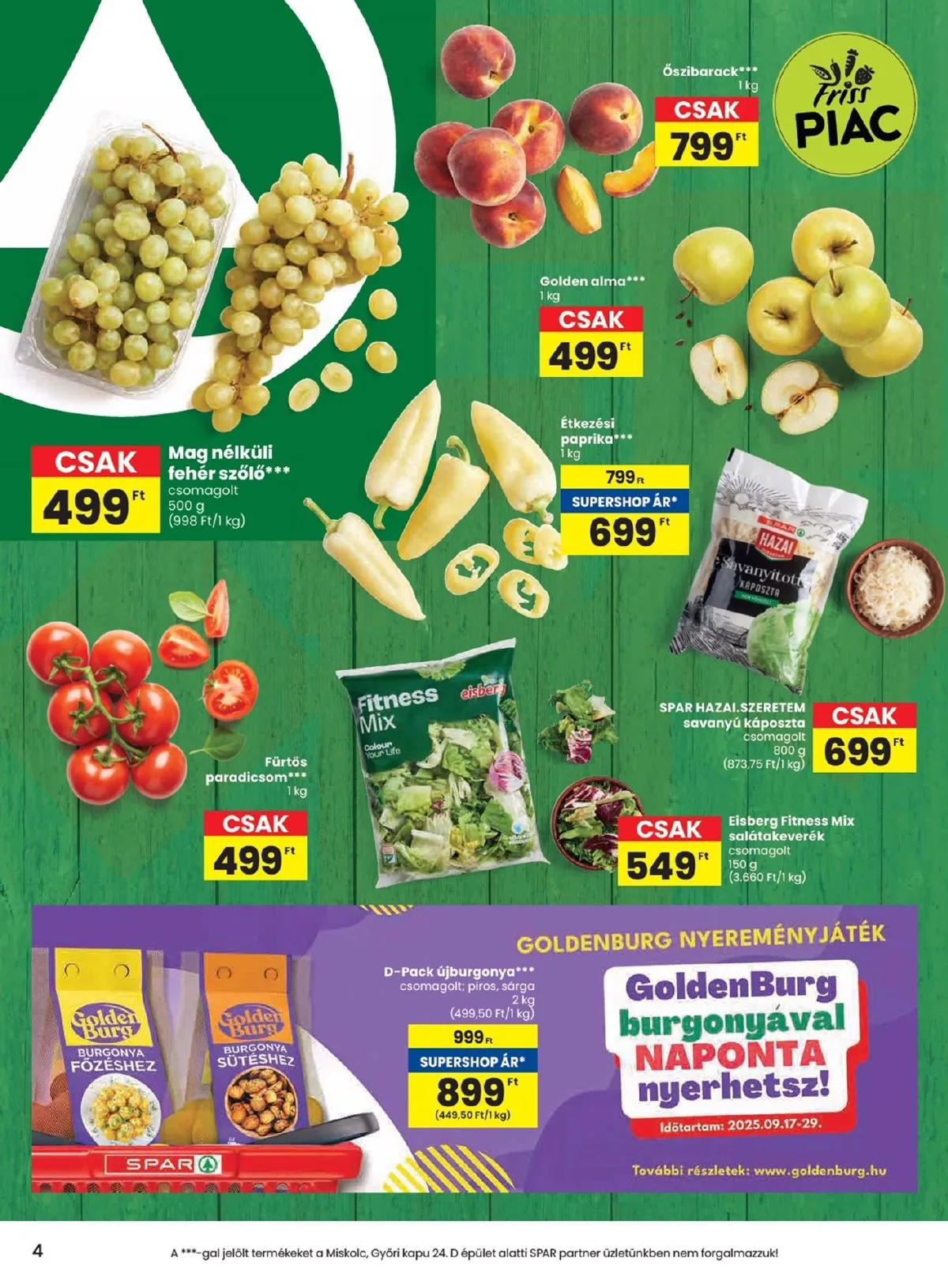 Spar akciós újság 09.18–09.24 – 4. oldal