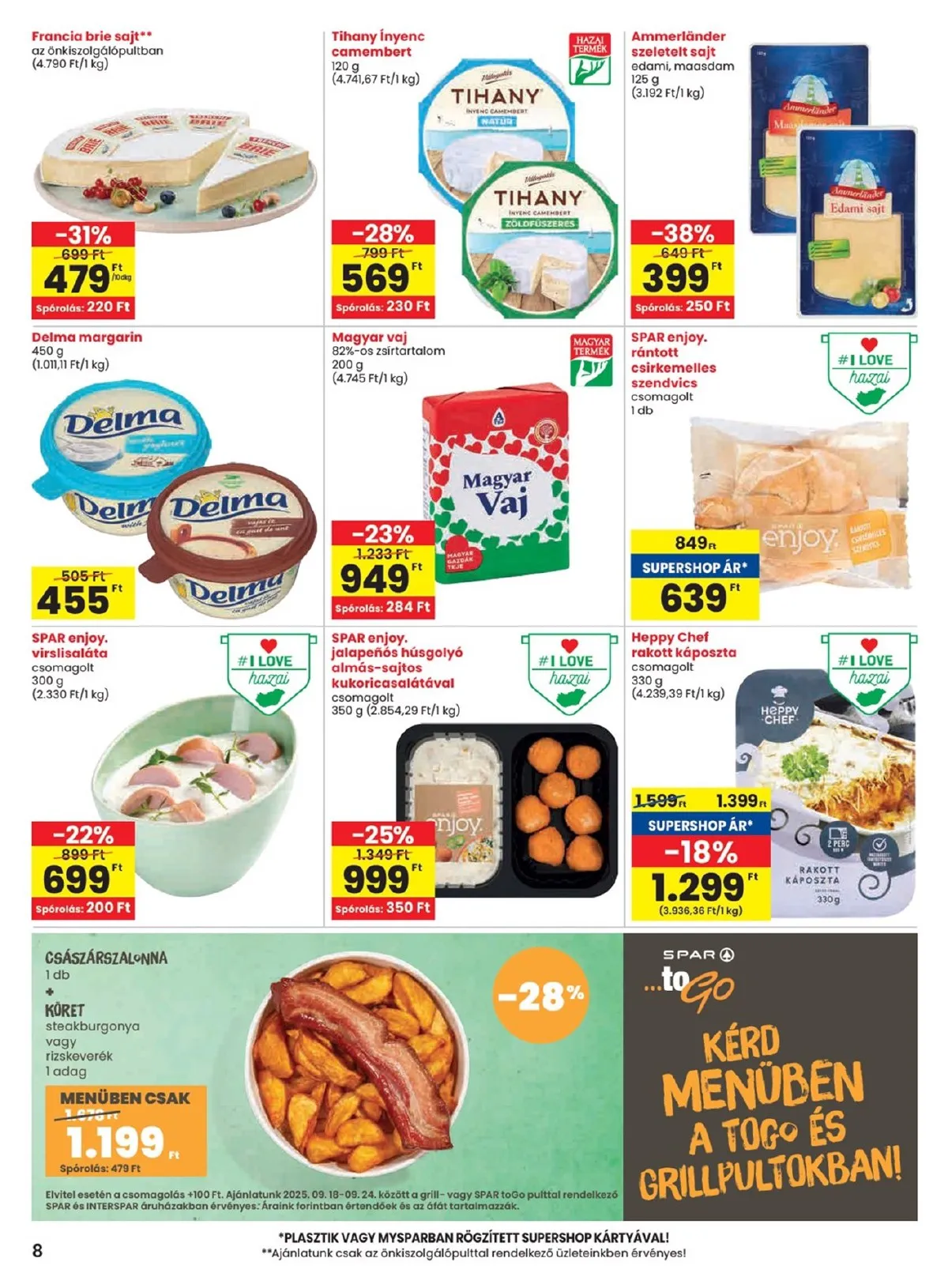 Spar akciós újság 09.18–09.24 – 8. oldal