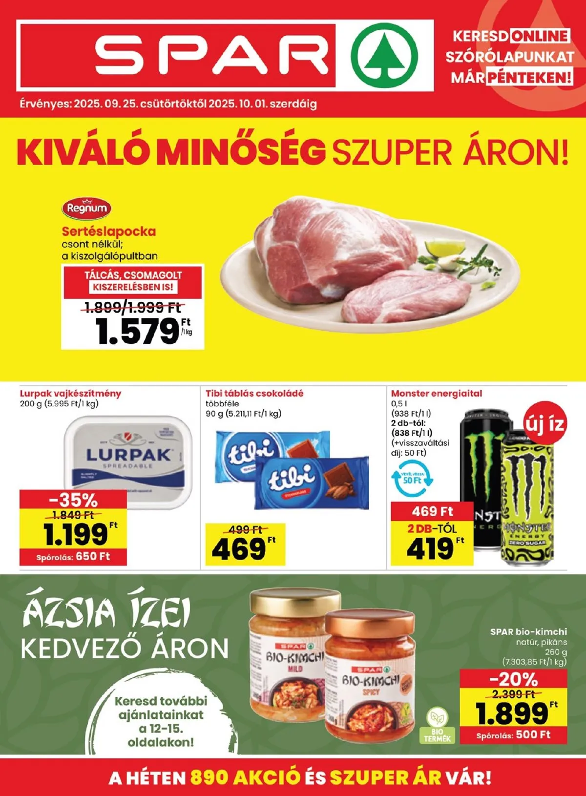 Spar akciós újság 09.25–10.01