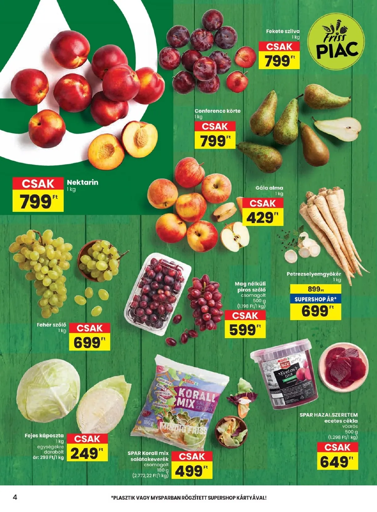 Spar akciós újság 09.25–10.01 – 4. oldal