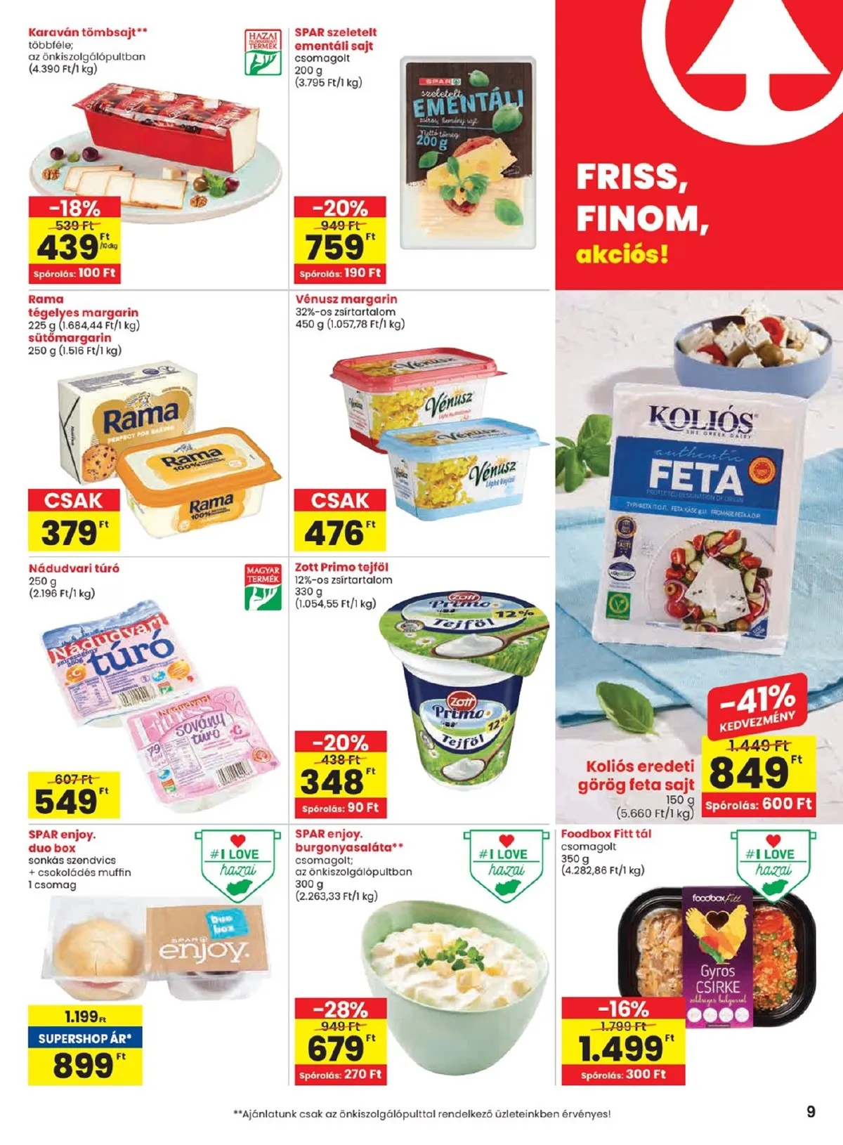 Spar akciós újság 09.25–10.01 – 9. oldal