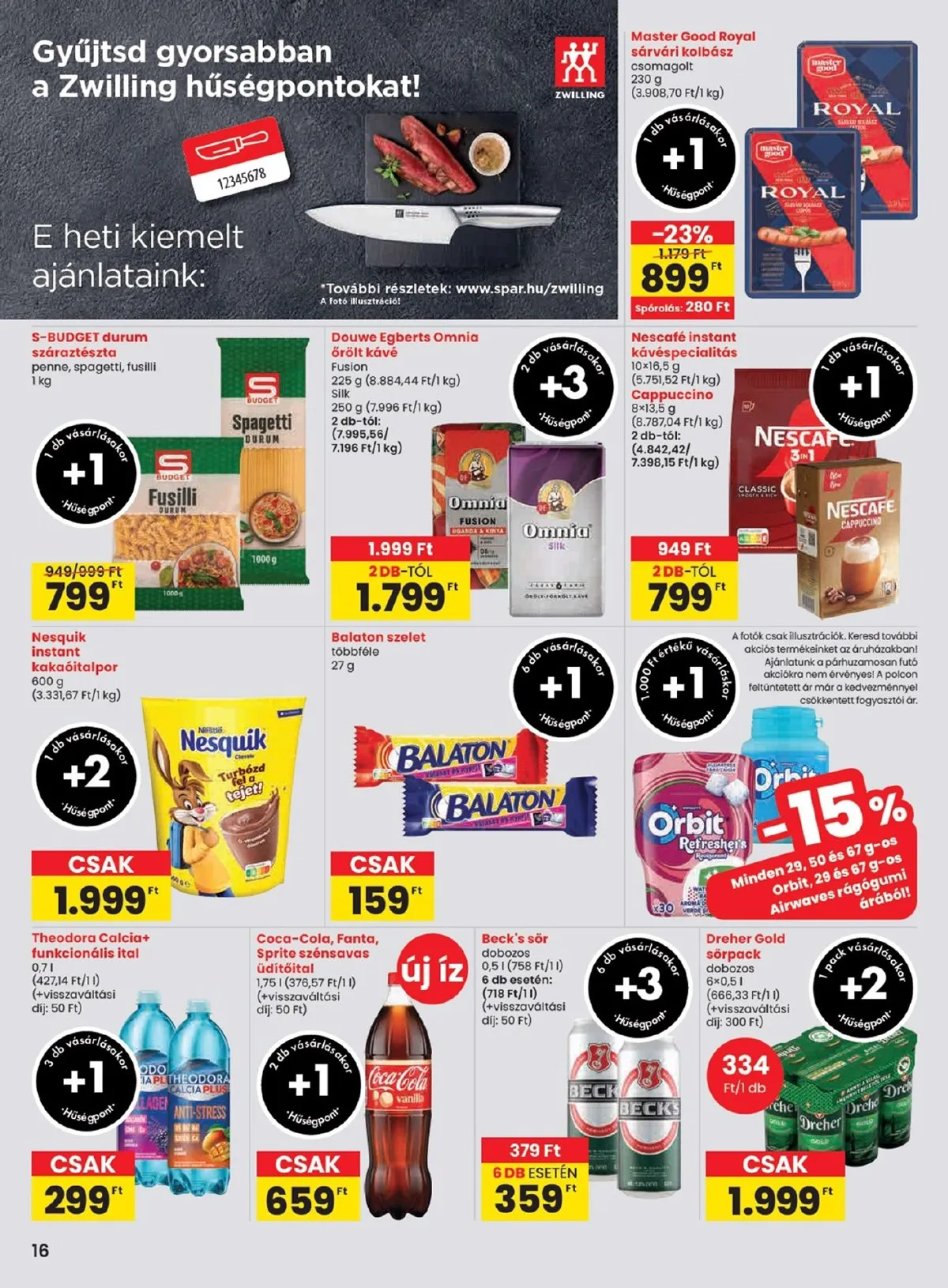 Spar akciós újság 10.02–10.08 – 16. oldal