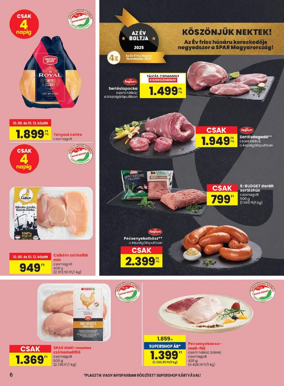 Spar akciós újság 10.09–10.15 – 6. oldal