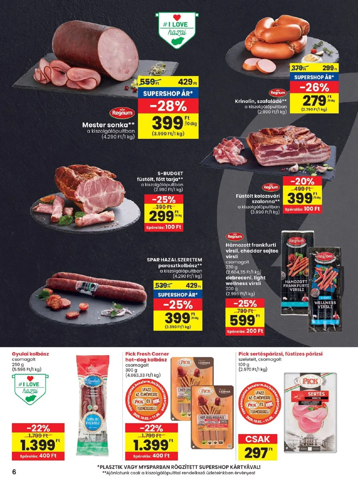 Spar akciós újság 10.16–10.22 – 6. oldal