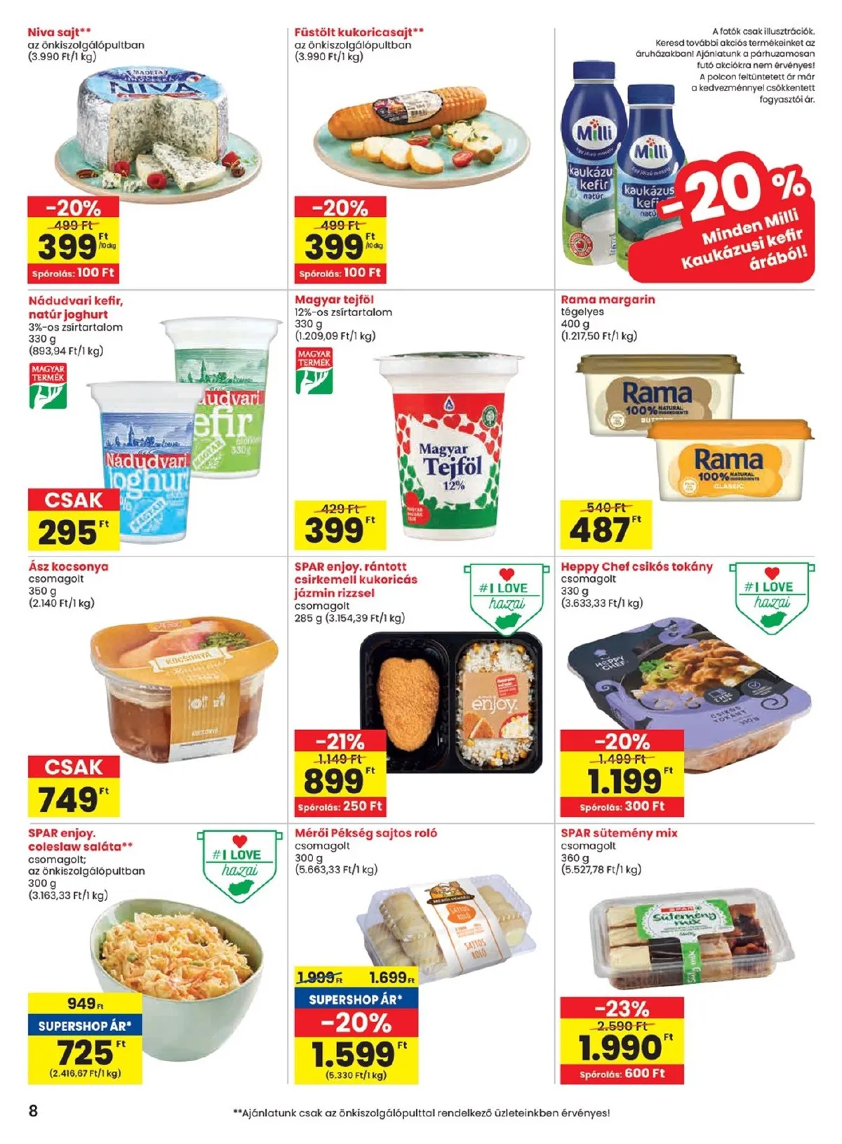 Spar akciós újság 10.16–10.22 – 8. oldal