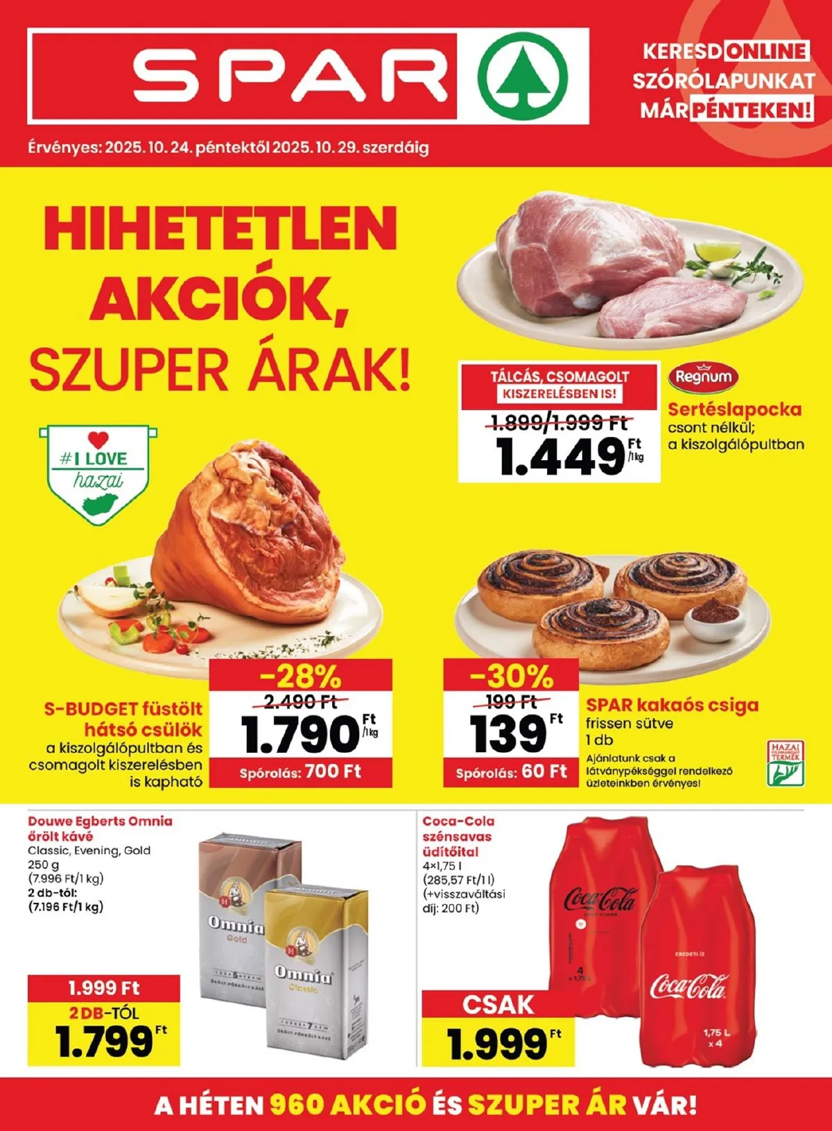 Spar akciós újság 10.24–10.29