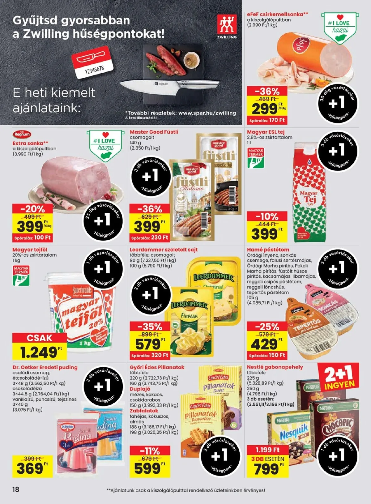 Spar akciós újság 10.24–10.29 – 18. oldal