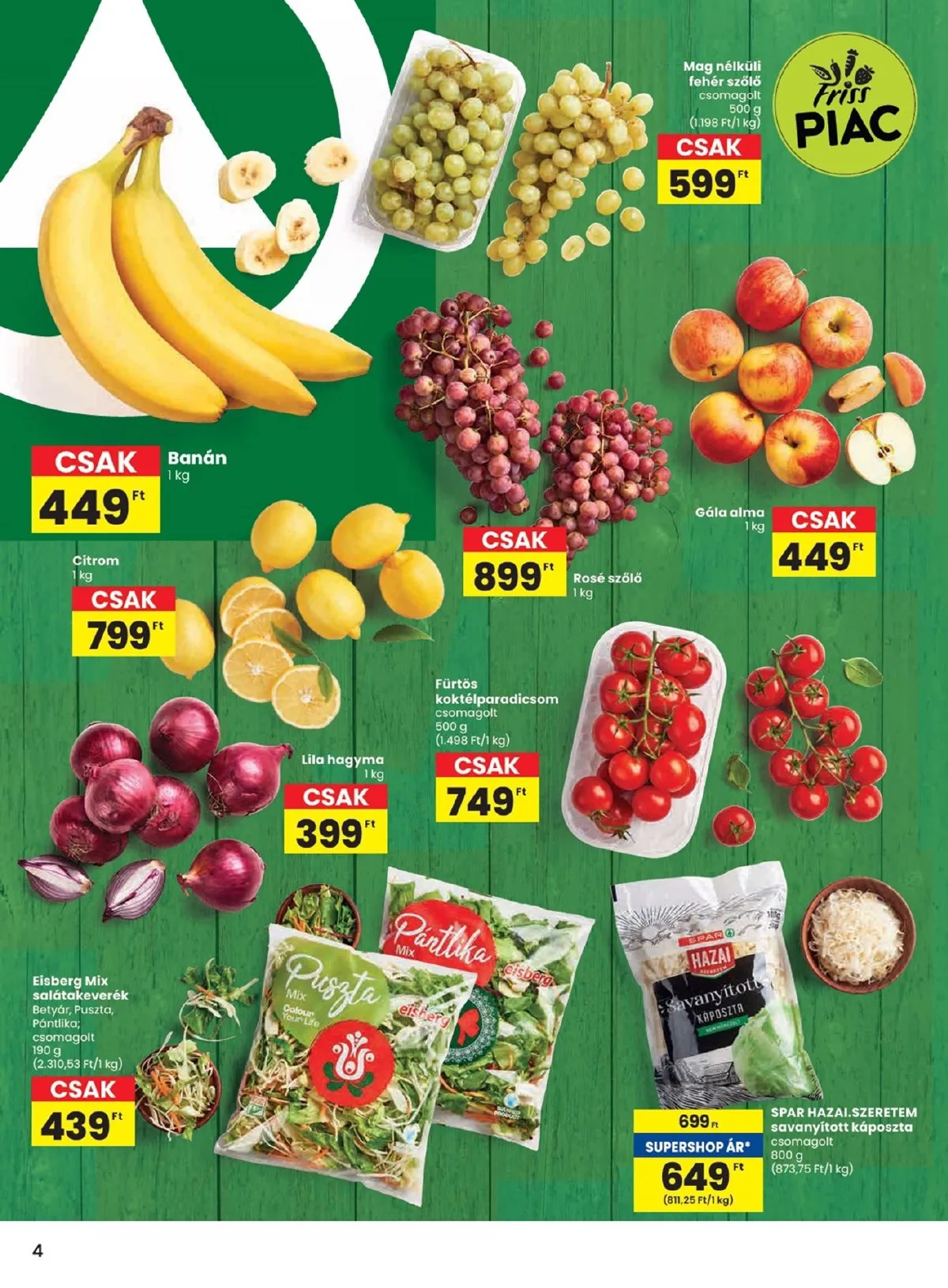 Spar akciós újság 10.24–10.29 – 4. oldal