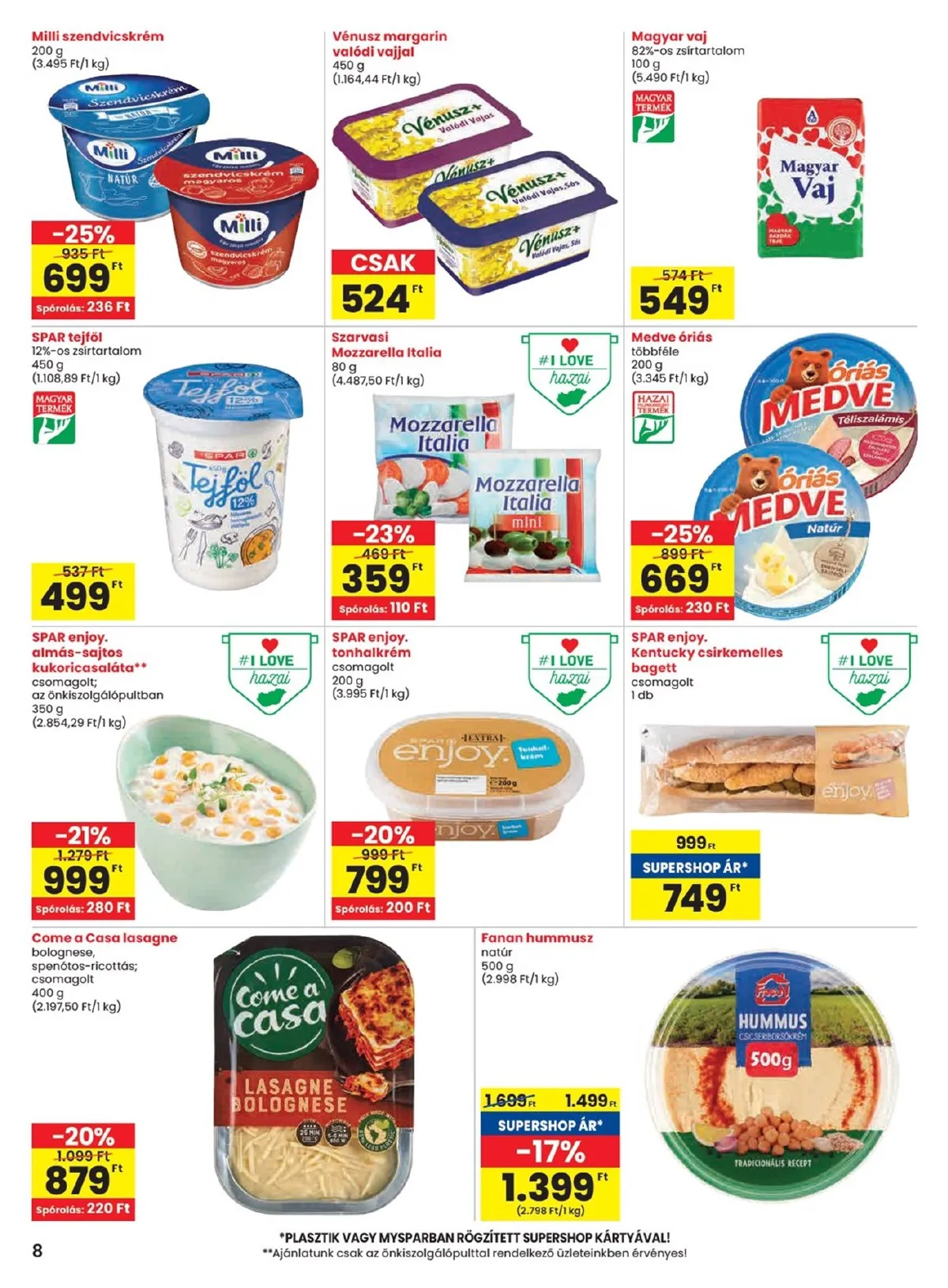 Spar akciós újság 10.24–10.29 – 8. oldal