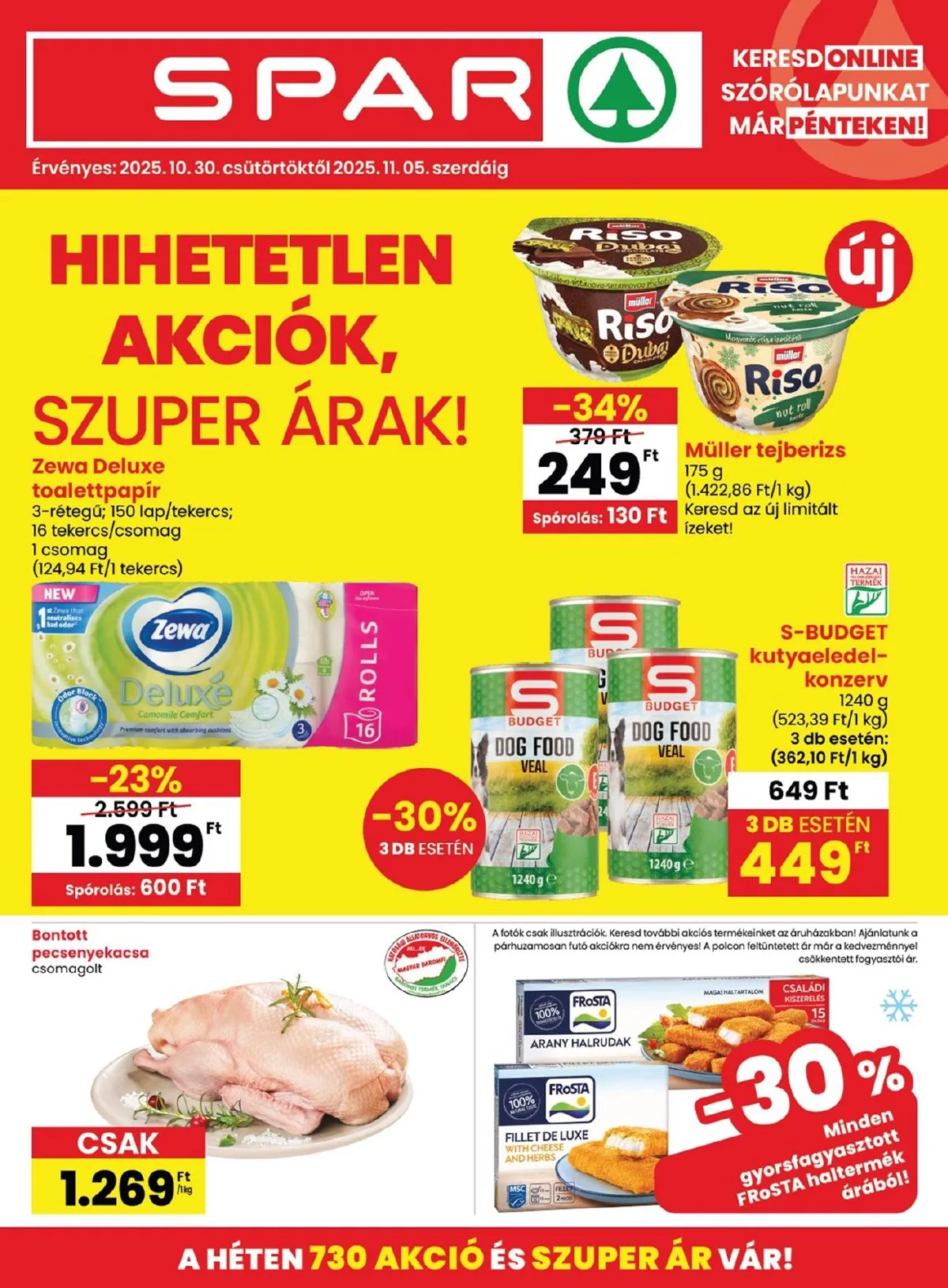 Spar akciós újság 10.30–11.05