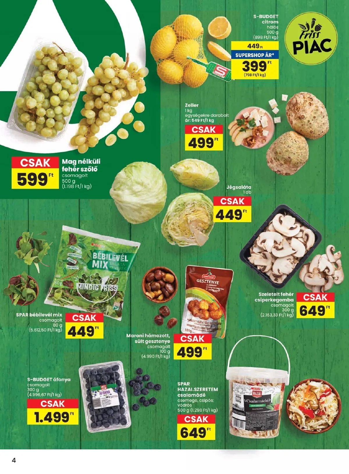 Spar akciós újság 11.06–11.12 – 4. oldal