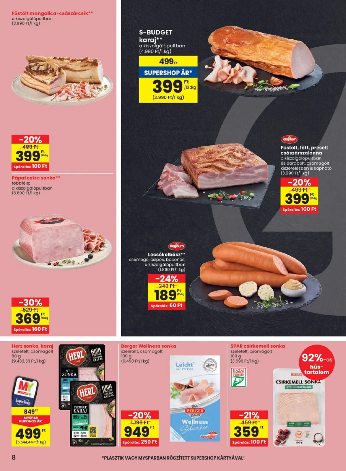 Spar akciós újság 11.06–11.12 – 8. oldal