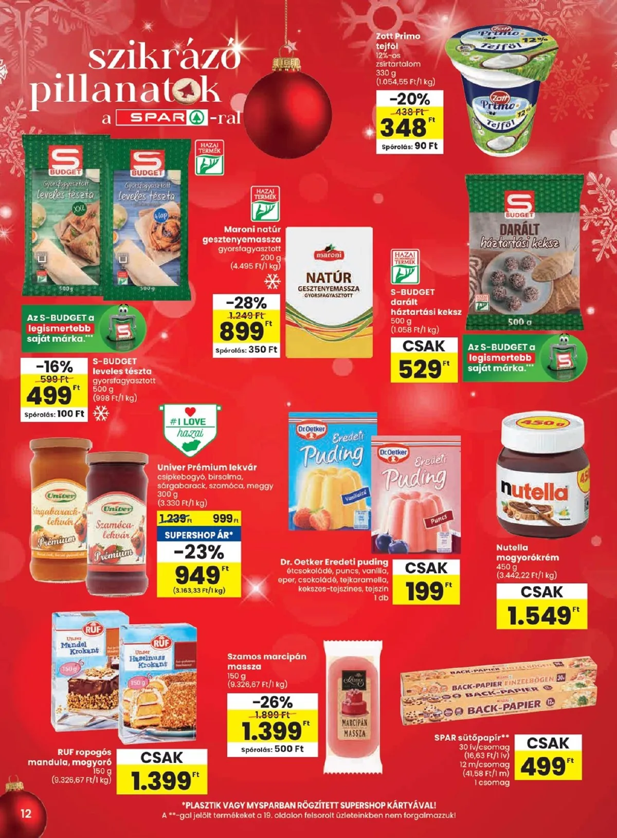 Spar akciós újság 11.13–11.19 – 12. oldal