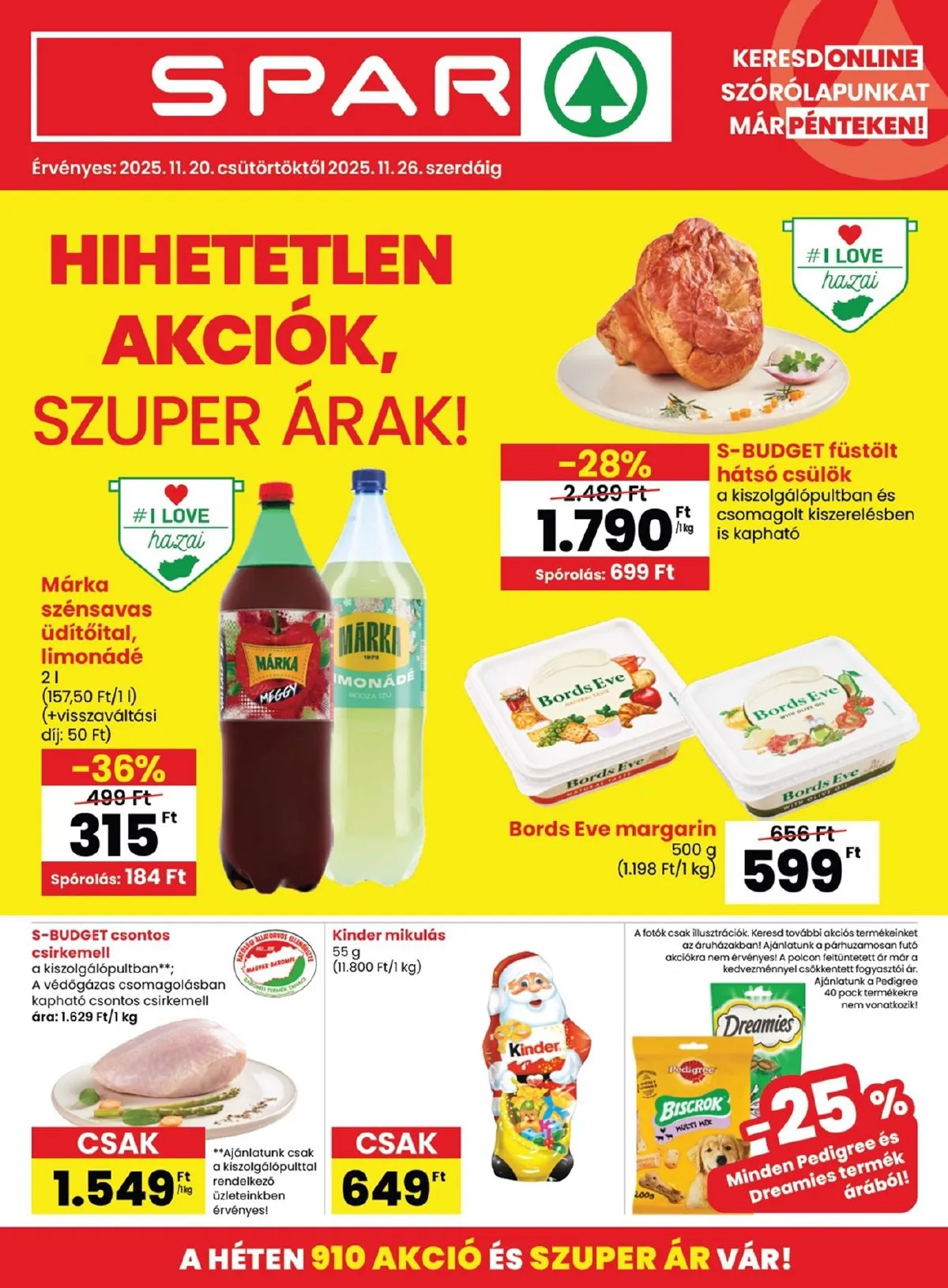 Spar akciós újság 11.20–11.26