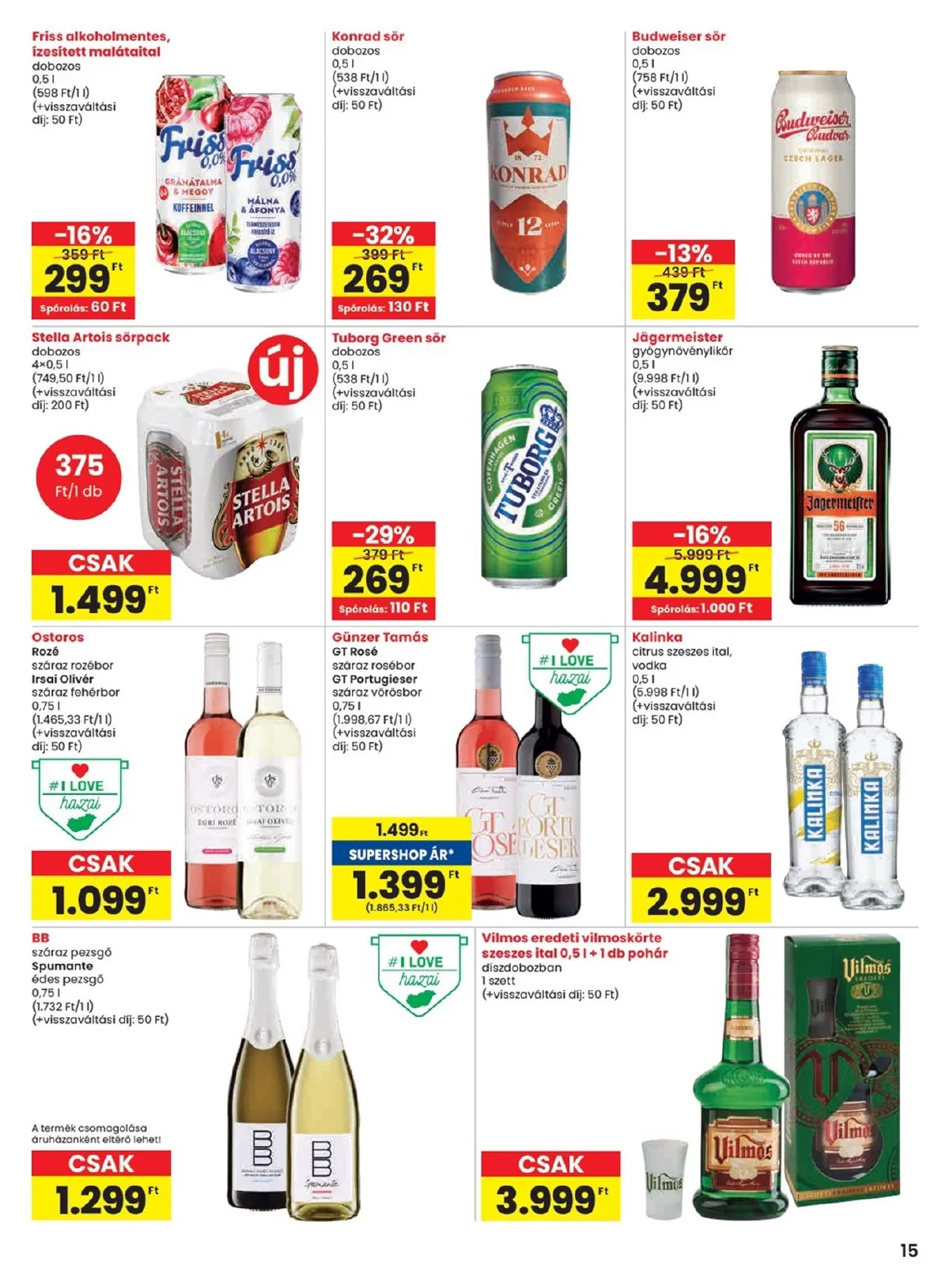 Spar akciós újság 11.20–11.26 – 15. oldal