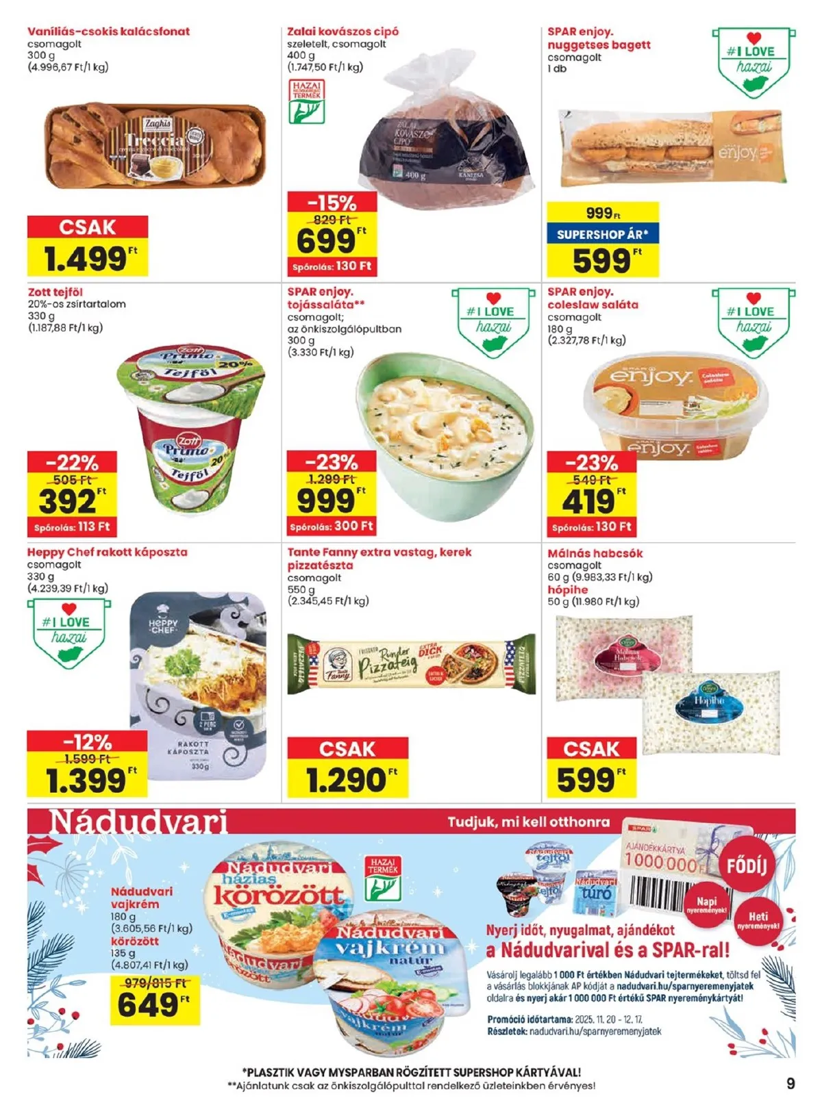 Spar akciós újság 11.20–11.26 – 9. oldal
