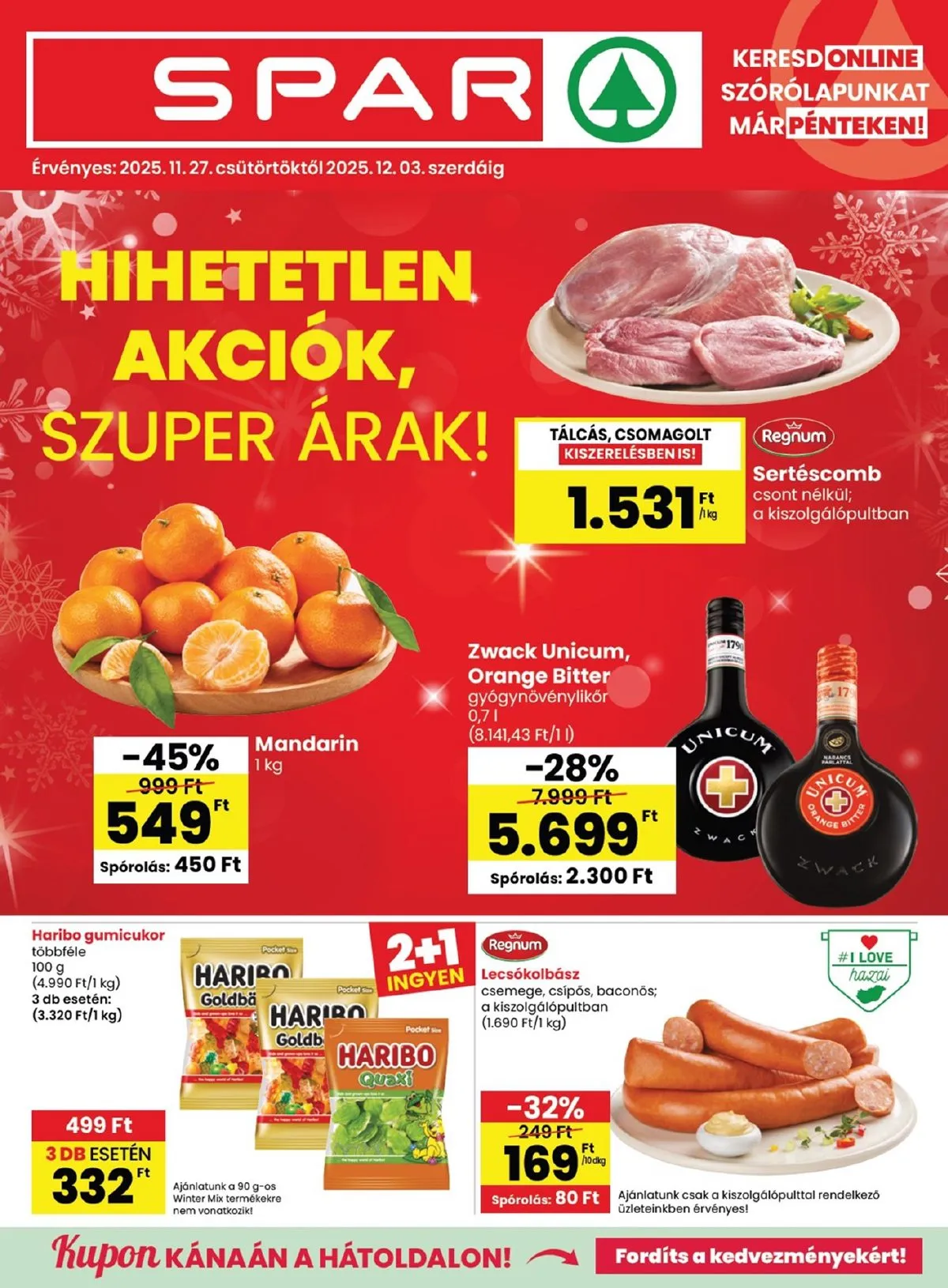 Spar akciós újság 11.27–12.03