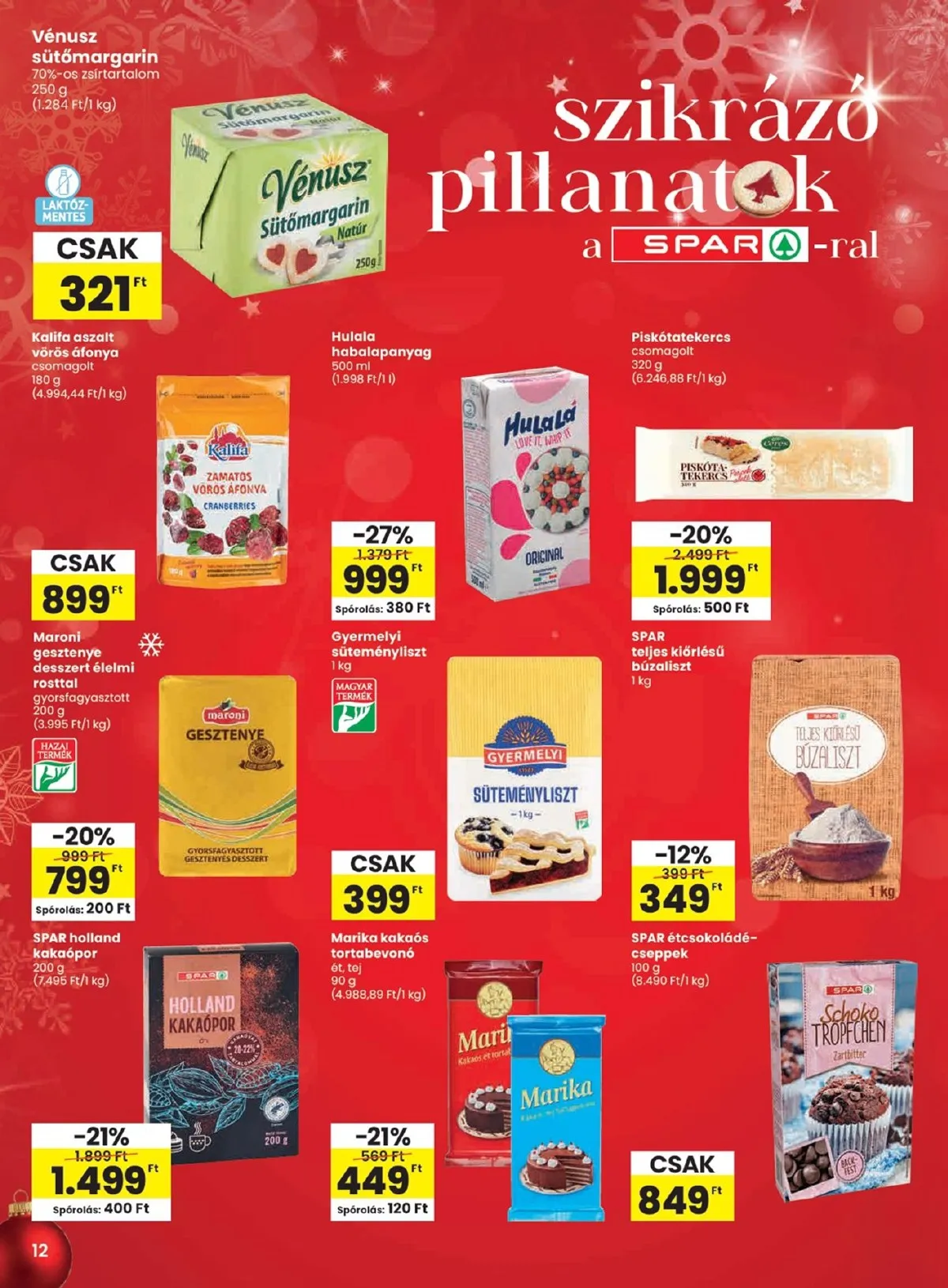 Spar akciós újság 11.27–12.03 – 12. oldal